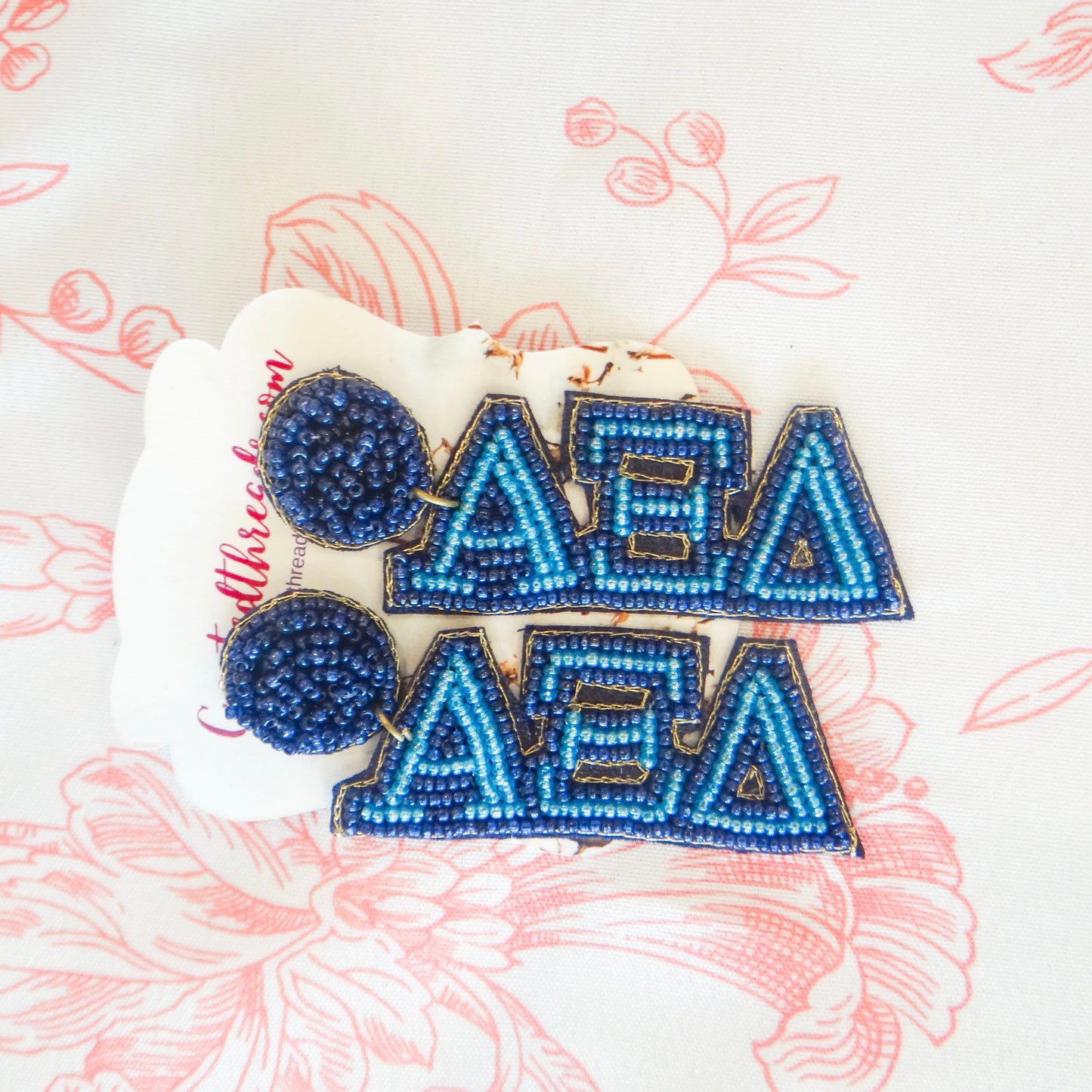Beaded Sisterhood Sorority Earrings