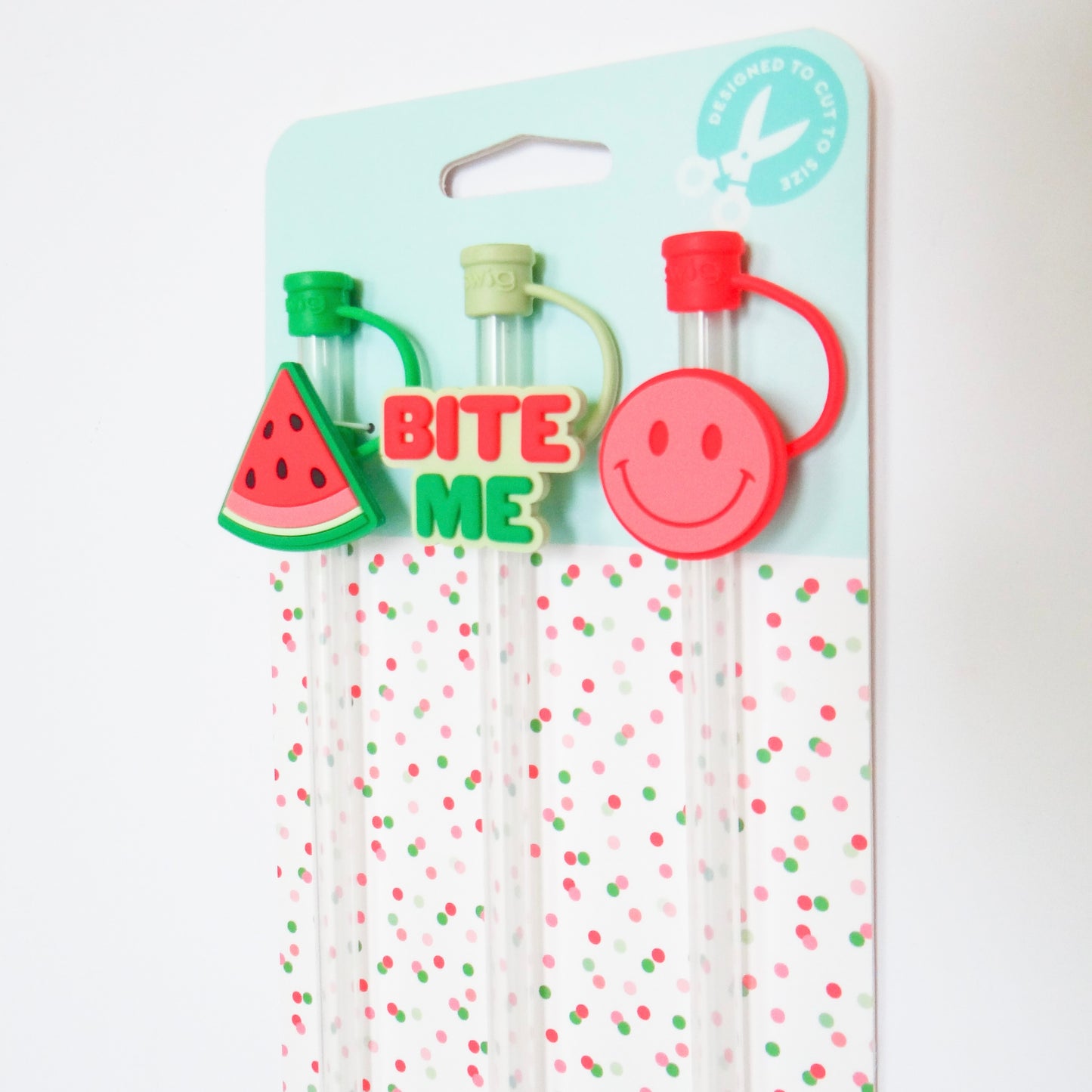 Swig Watermelon Straw Topper Set