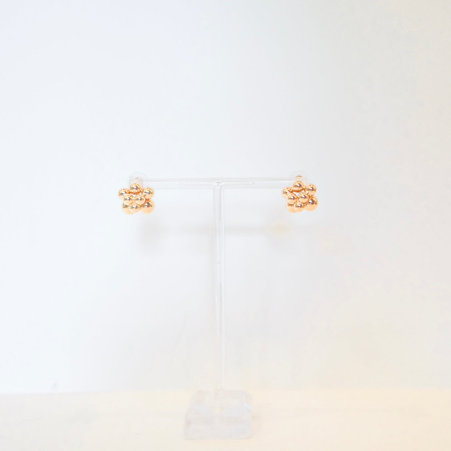 Gold Cluster Stud Earrings