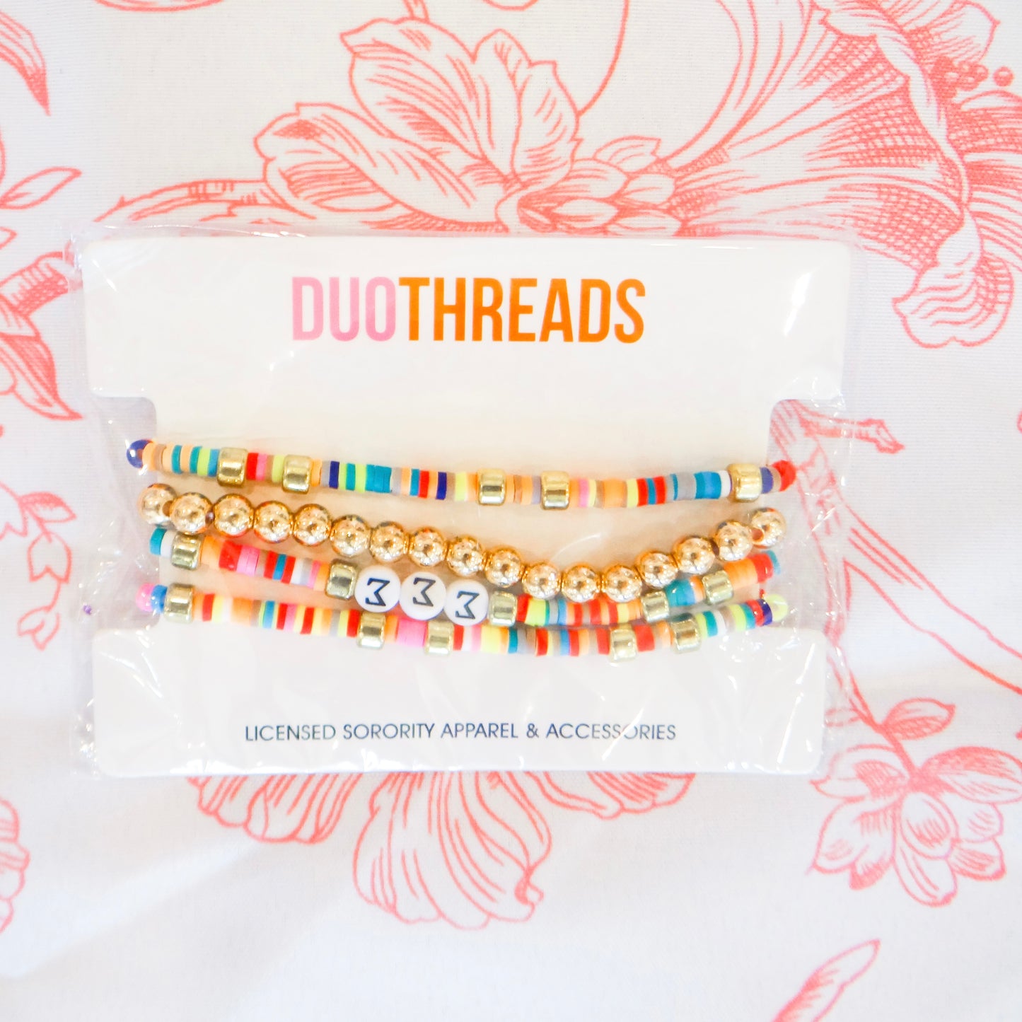 Sorority Beaded Stack Bracelet Set