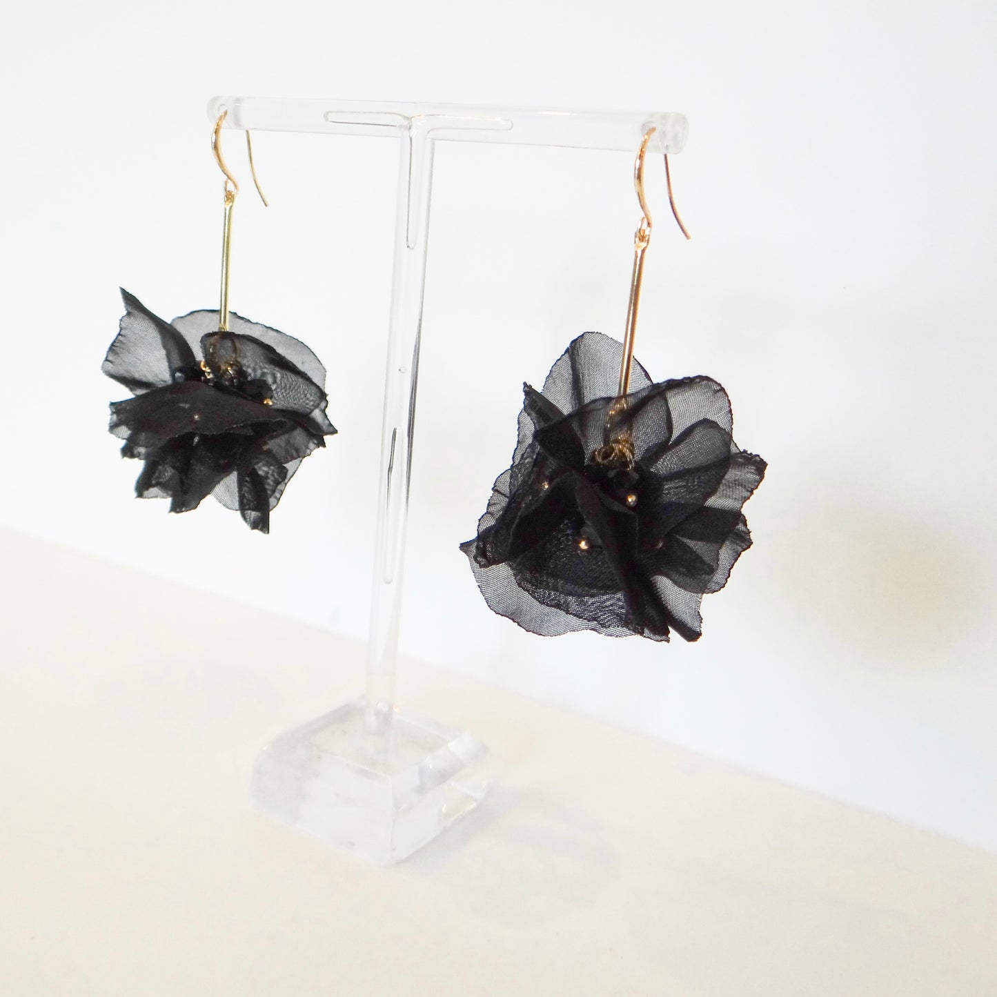 Chiffon Flower Earrings