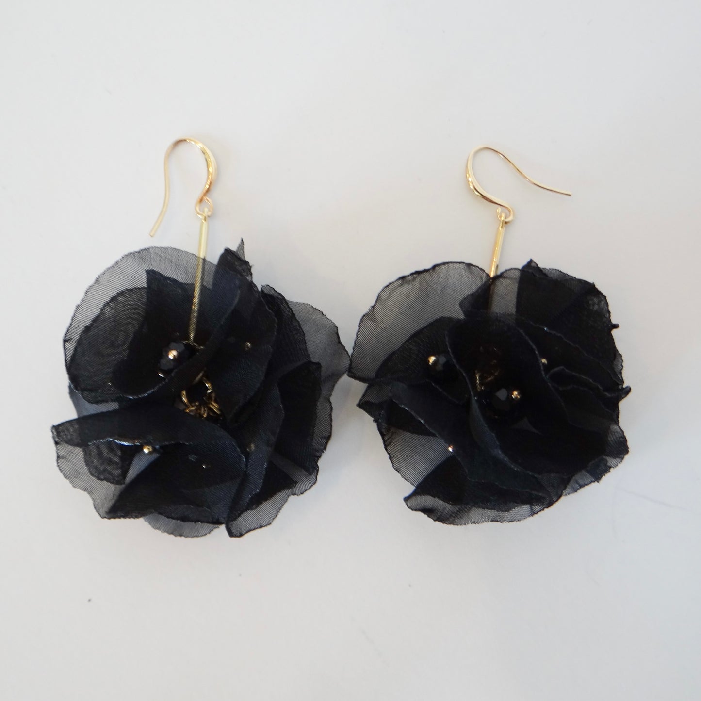 Chiffon Flower Earrings