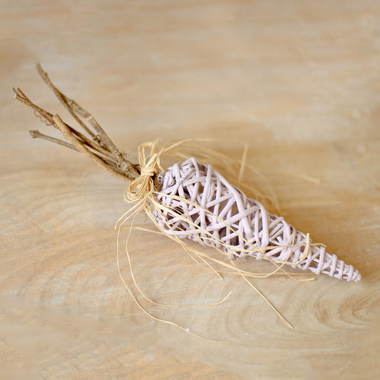 Light Pink Willow Carrot Decor