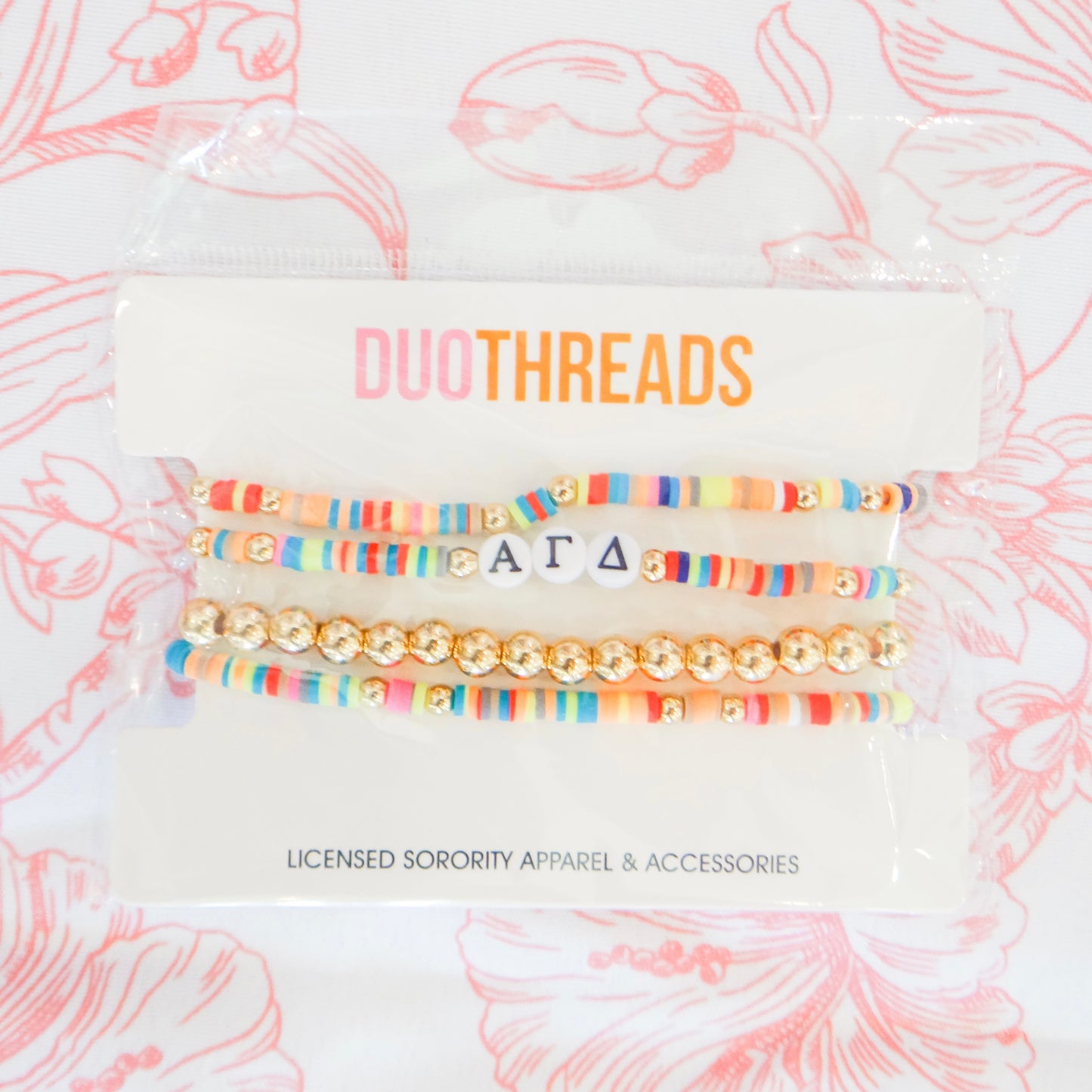 Sorority Beaded Stack Bracelet Set