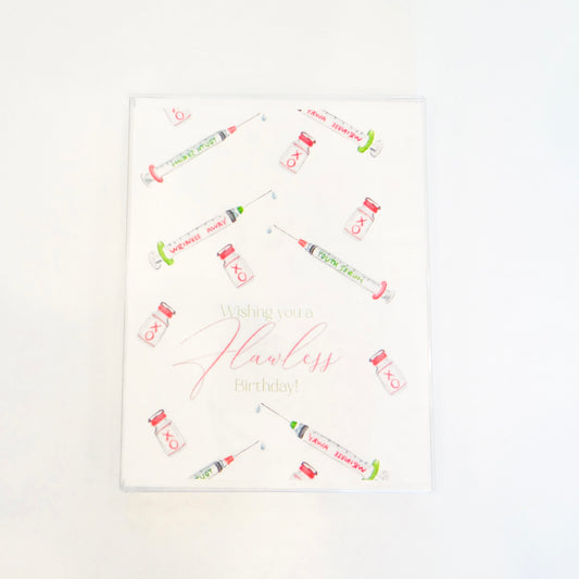 Botox Needles Birthday Card Set