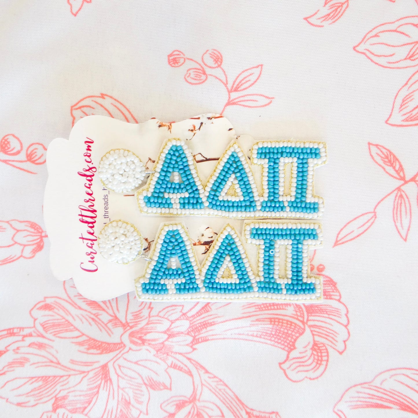 Beaded Sisterhood Sorority Earrings
