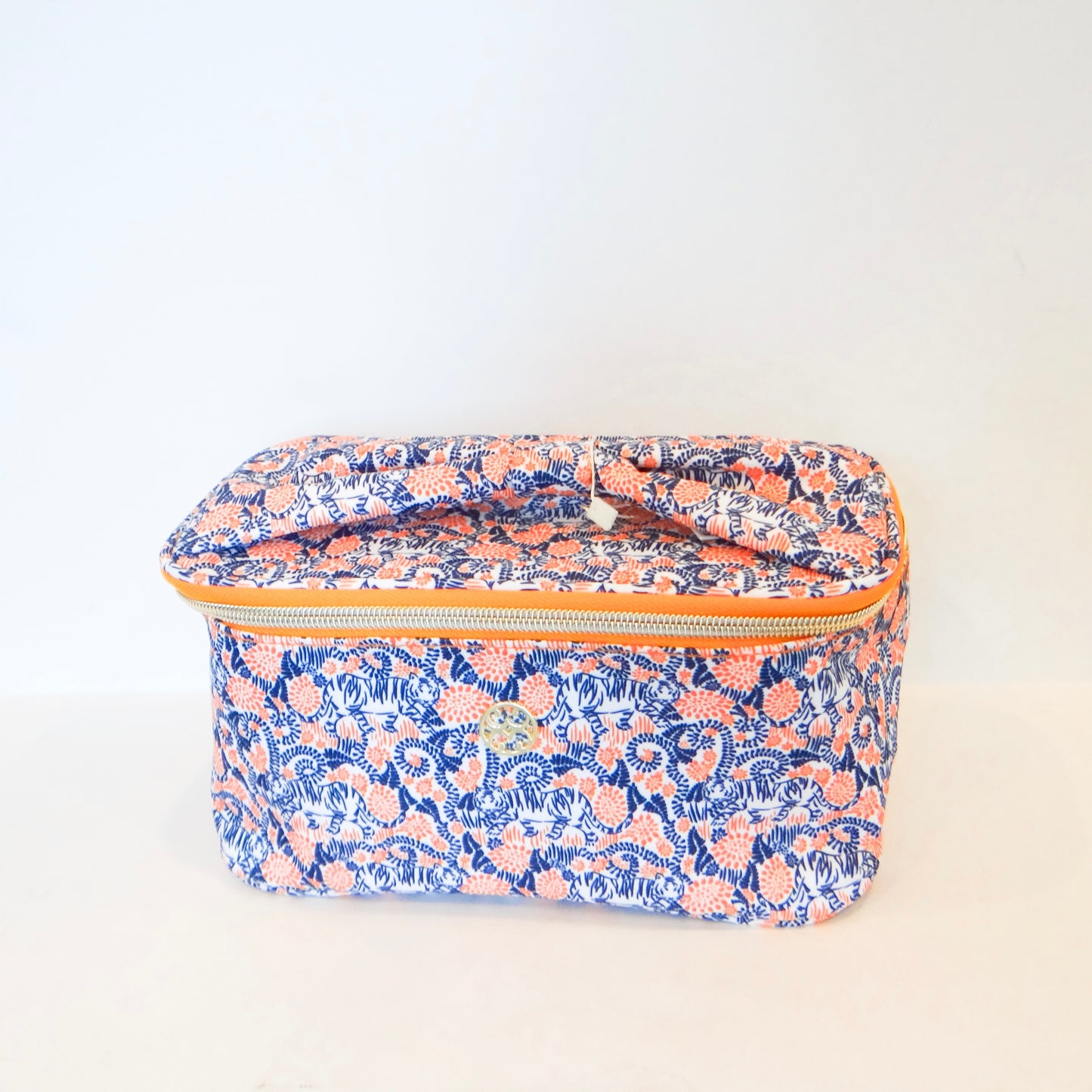 Tiger Lounge Bow Cosmetic Bag