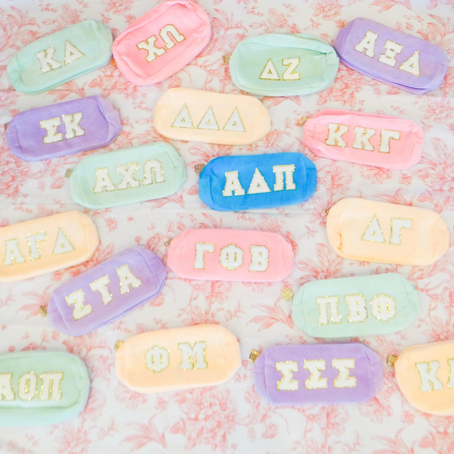 Sorority Patch Cosmetic Bag