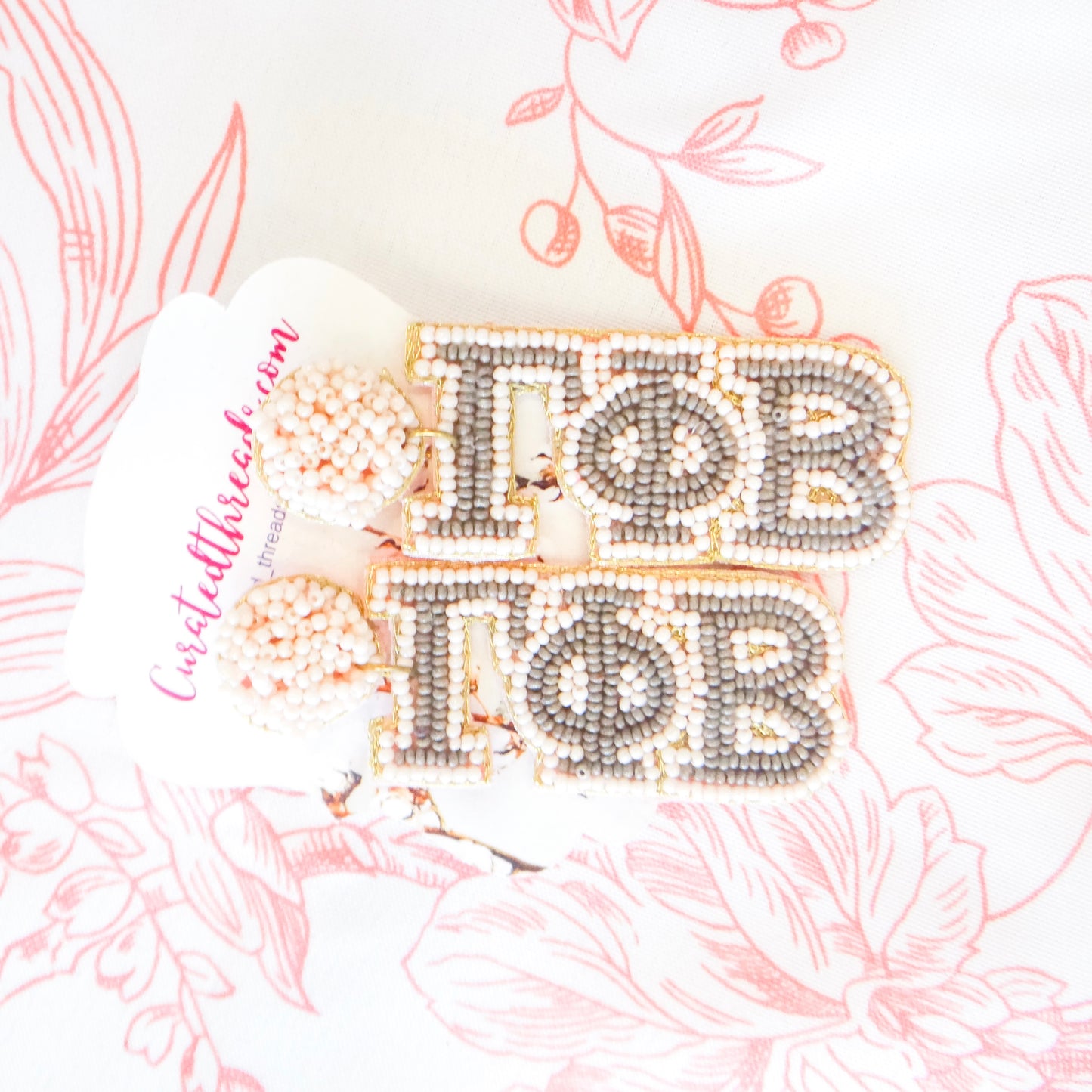Beaded Sisterhood Sorority Earrings