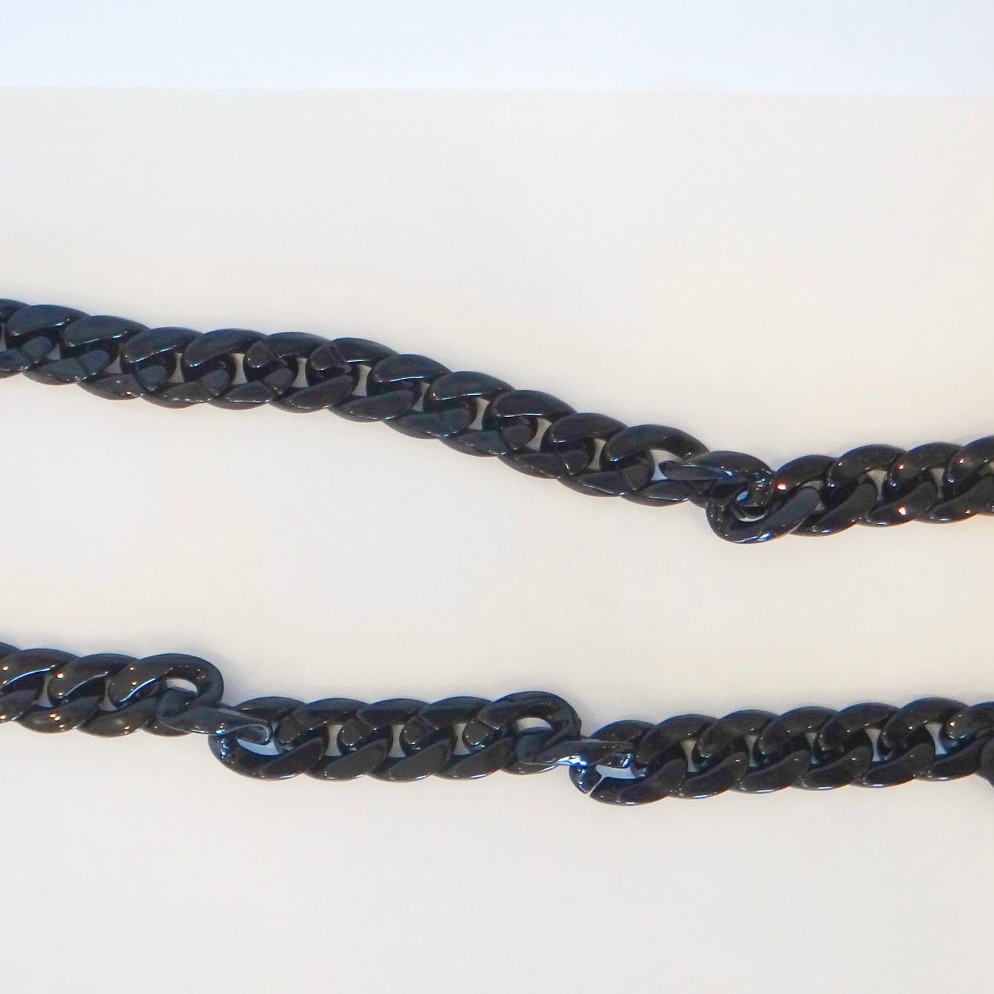 Black Chunky Chain Purse Strap