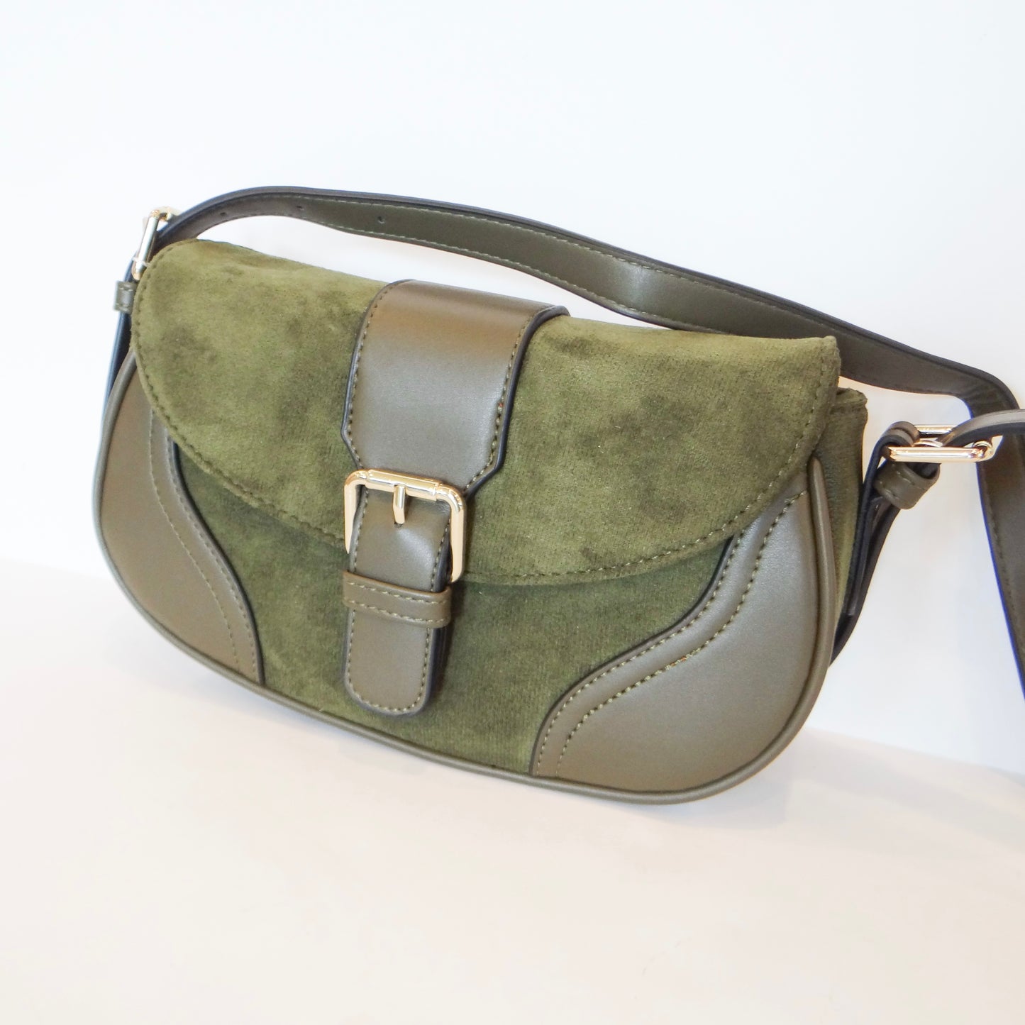 Duffy Suede Shoulder Bag