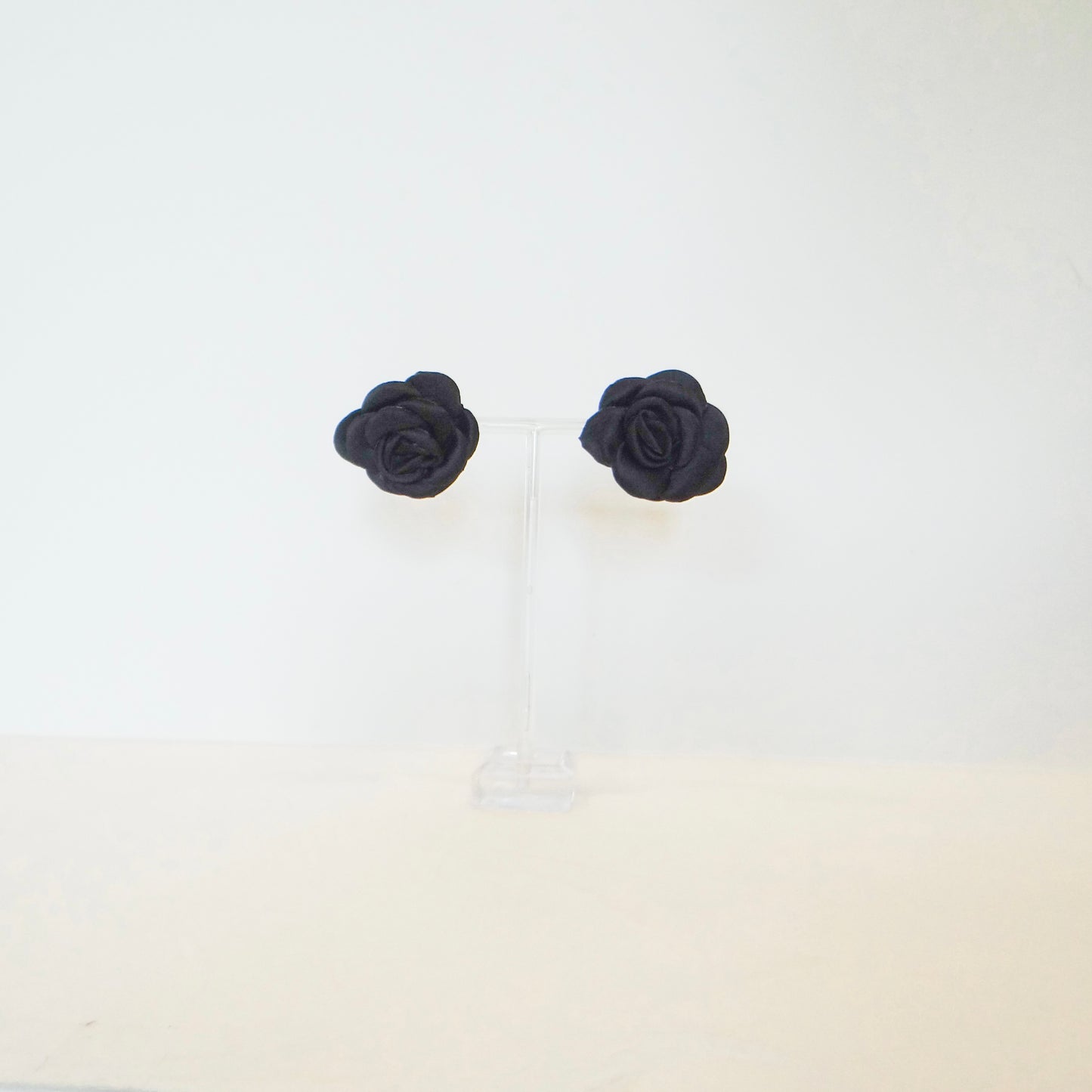 Black Rose Earrings