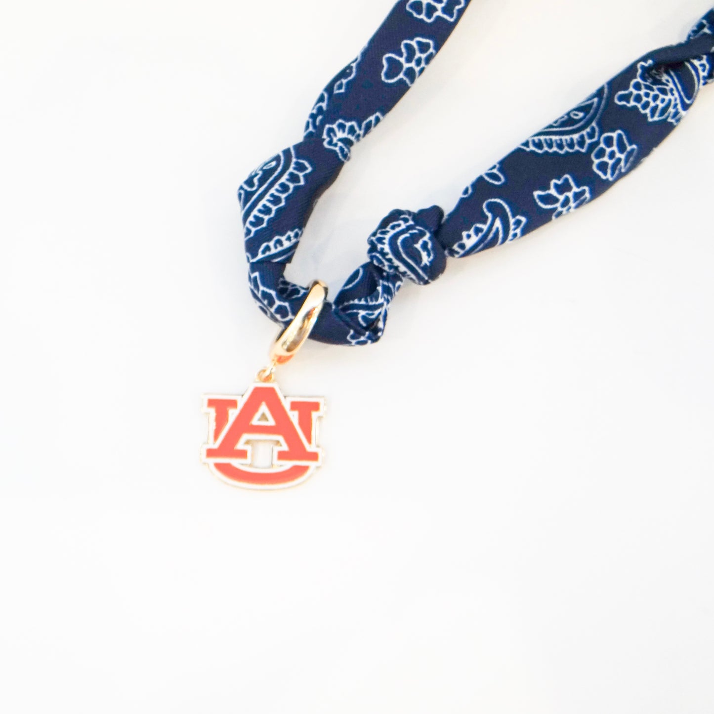 Auburn Tigers Scarf Necklace