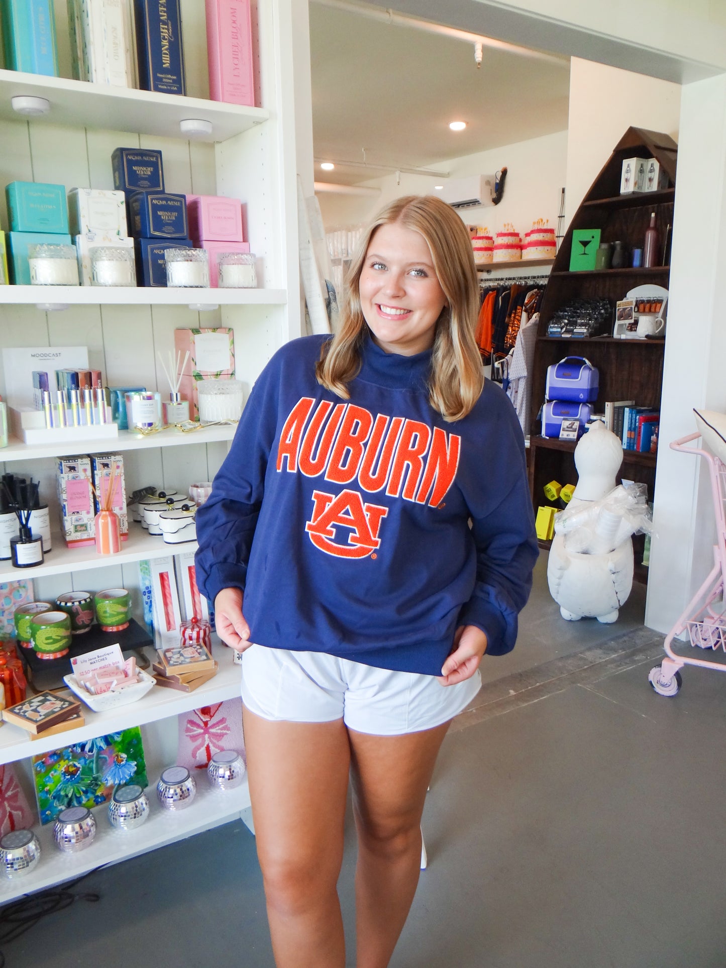Varsity Auburn Mock Neck