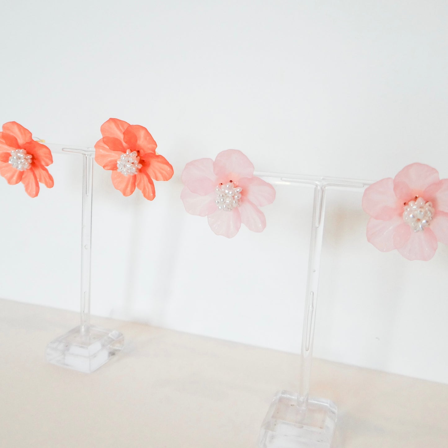 Pearl and Flower Earrings