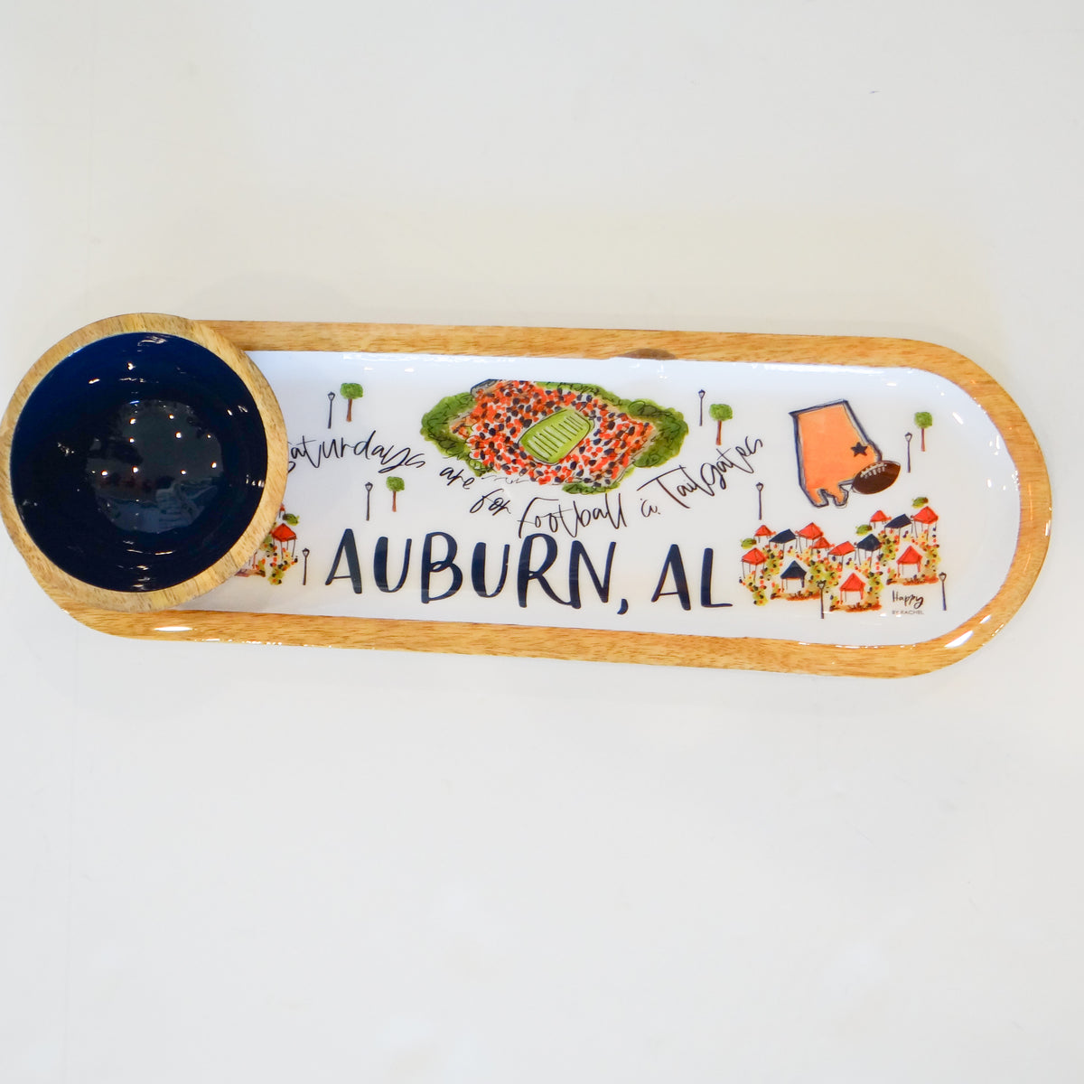 Auburn, AL Tailgate Tray & Bowl Set