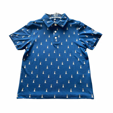 Navy Tiger Performance Polo
