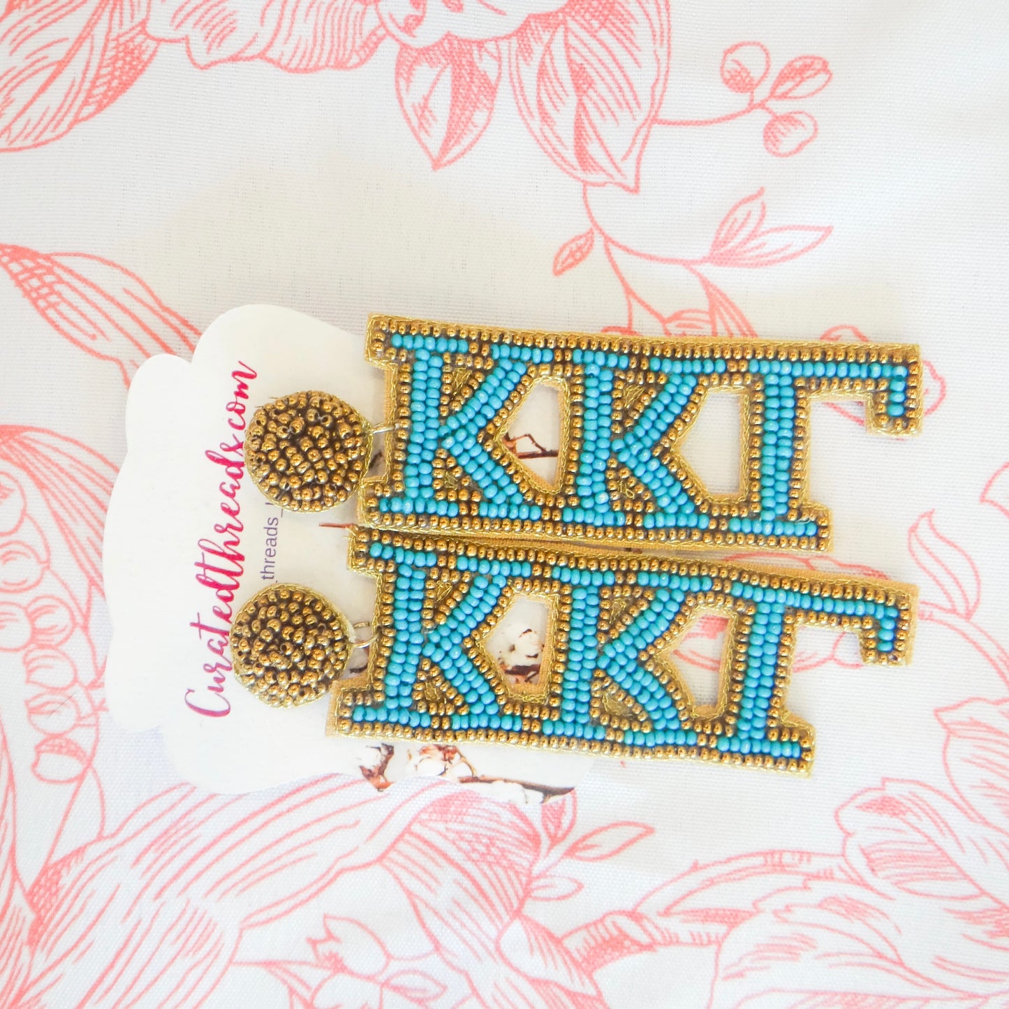 Beaded Sisterhood Sorority Earrings