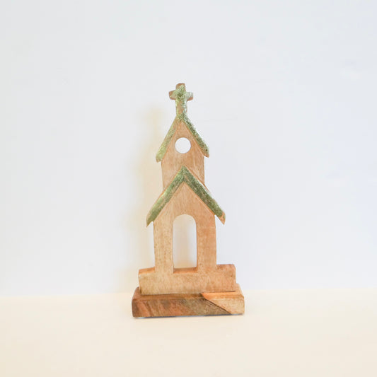 Gold Wood Church Decor
