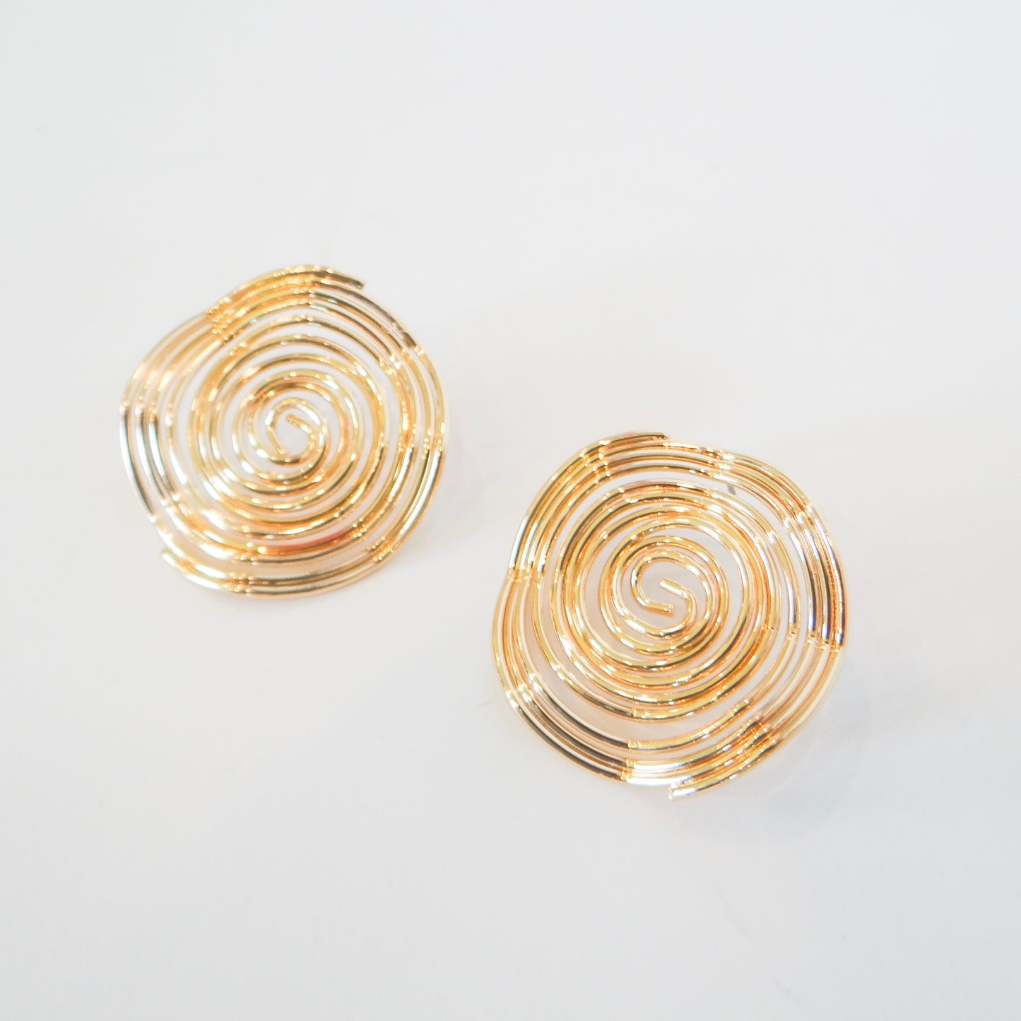 Swirly Circle Studs