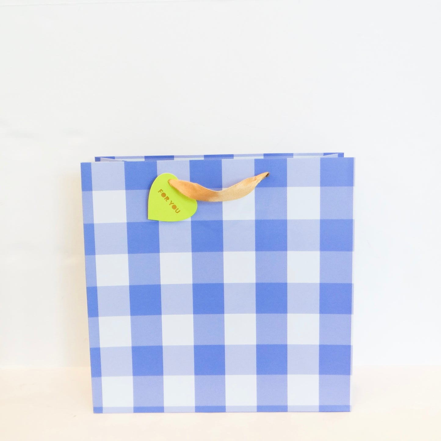Large Gingham Gift Bag