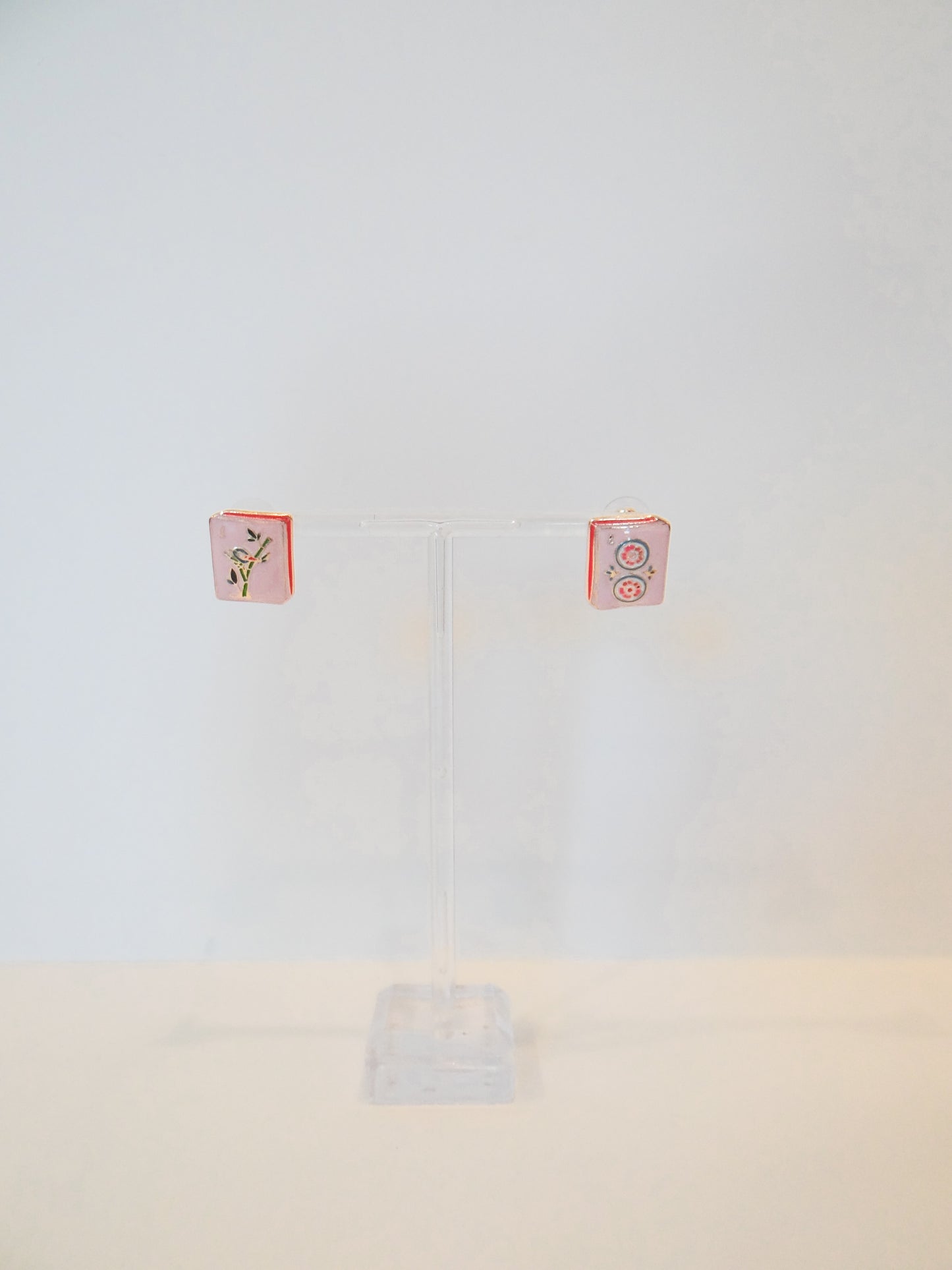 Mahjong Tile Stud Earrings