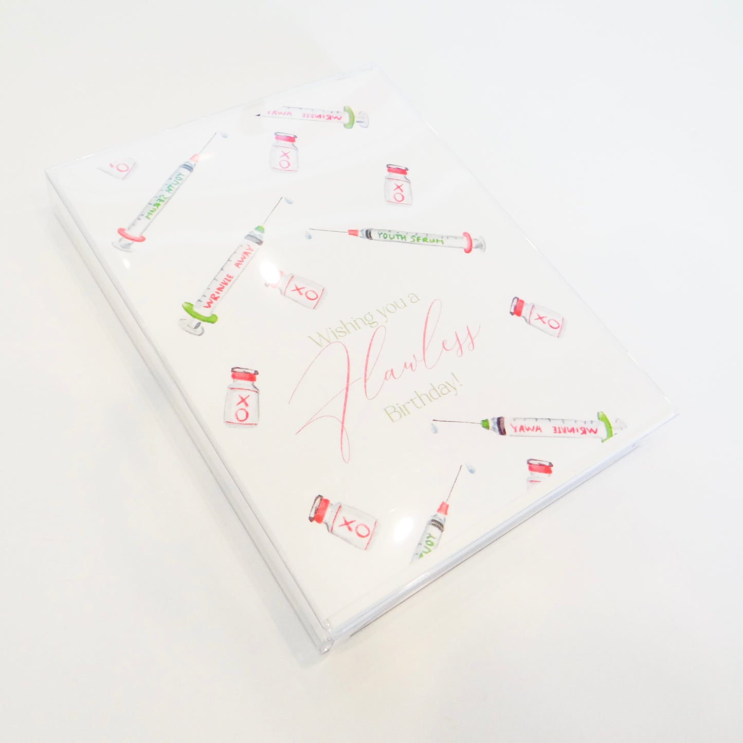 Botox Needles Birthday Card Set
