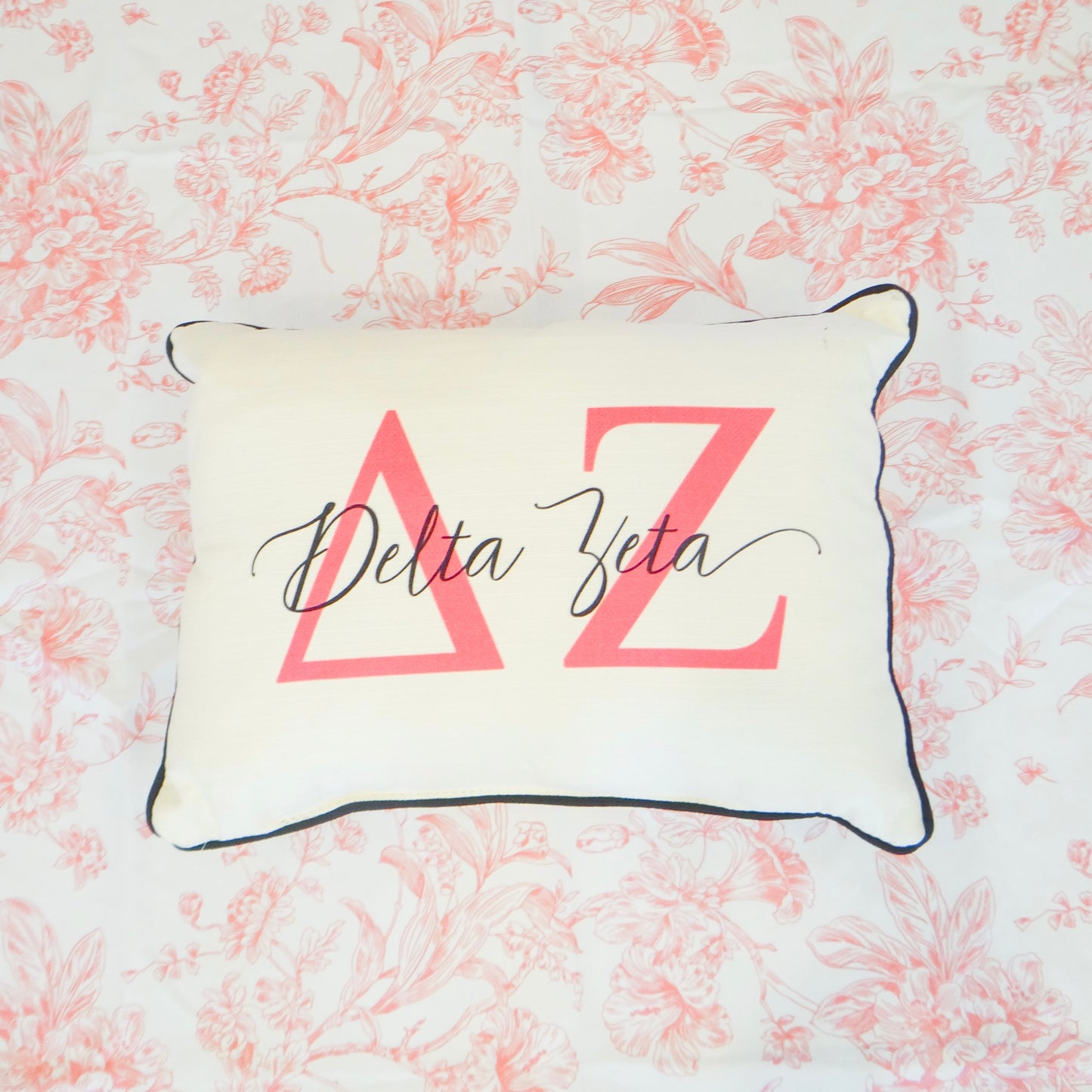 Sorority Letter Overlap Pillow