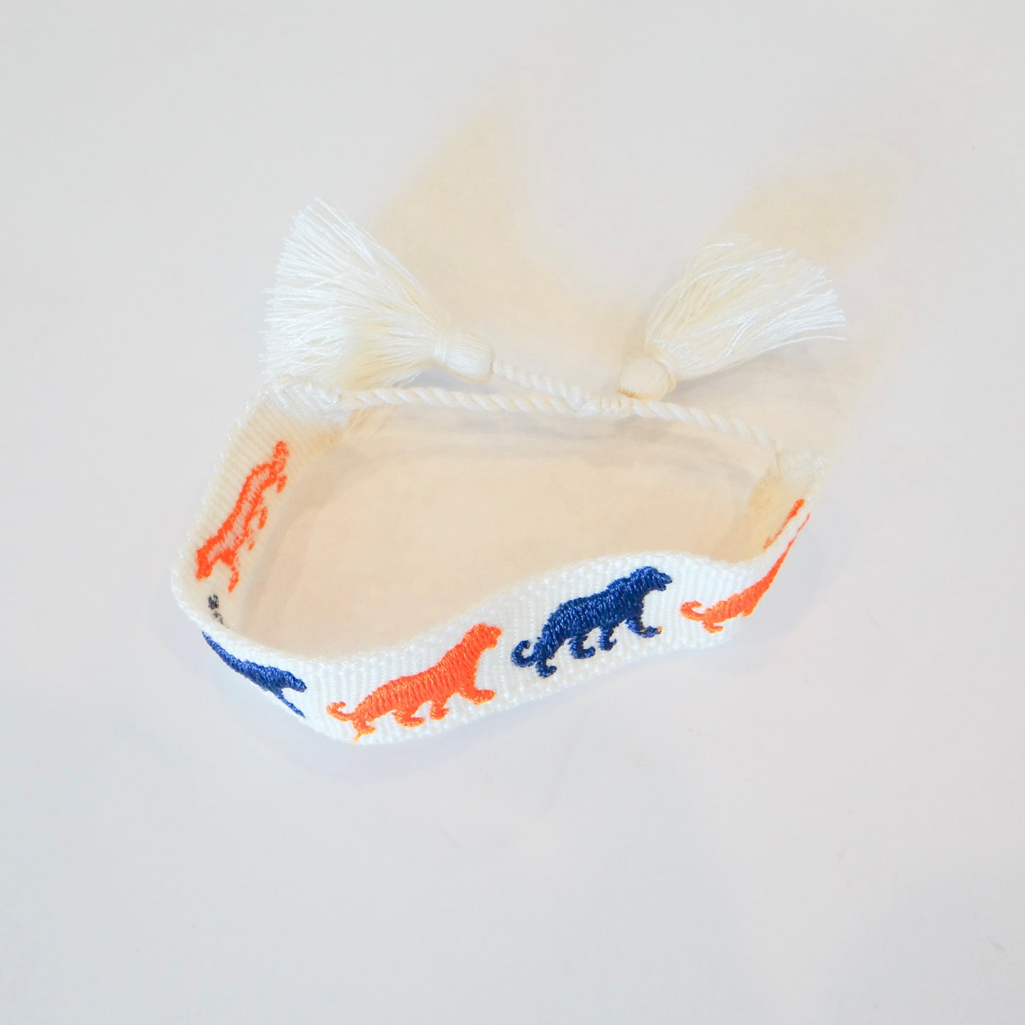 Navy and Orange Tigers Bracelet