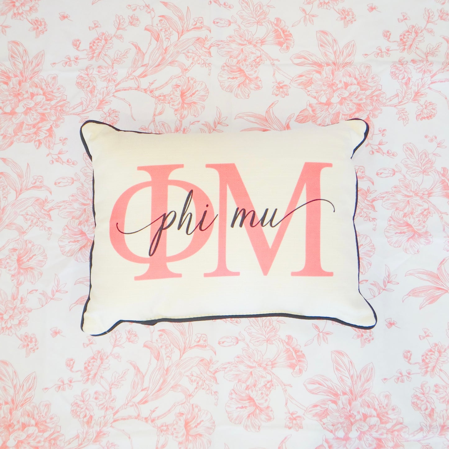 Sorority Letter Overlap Pillow