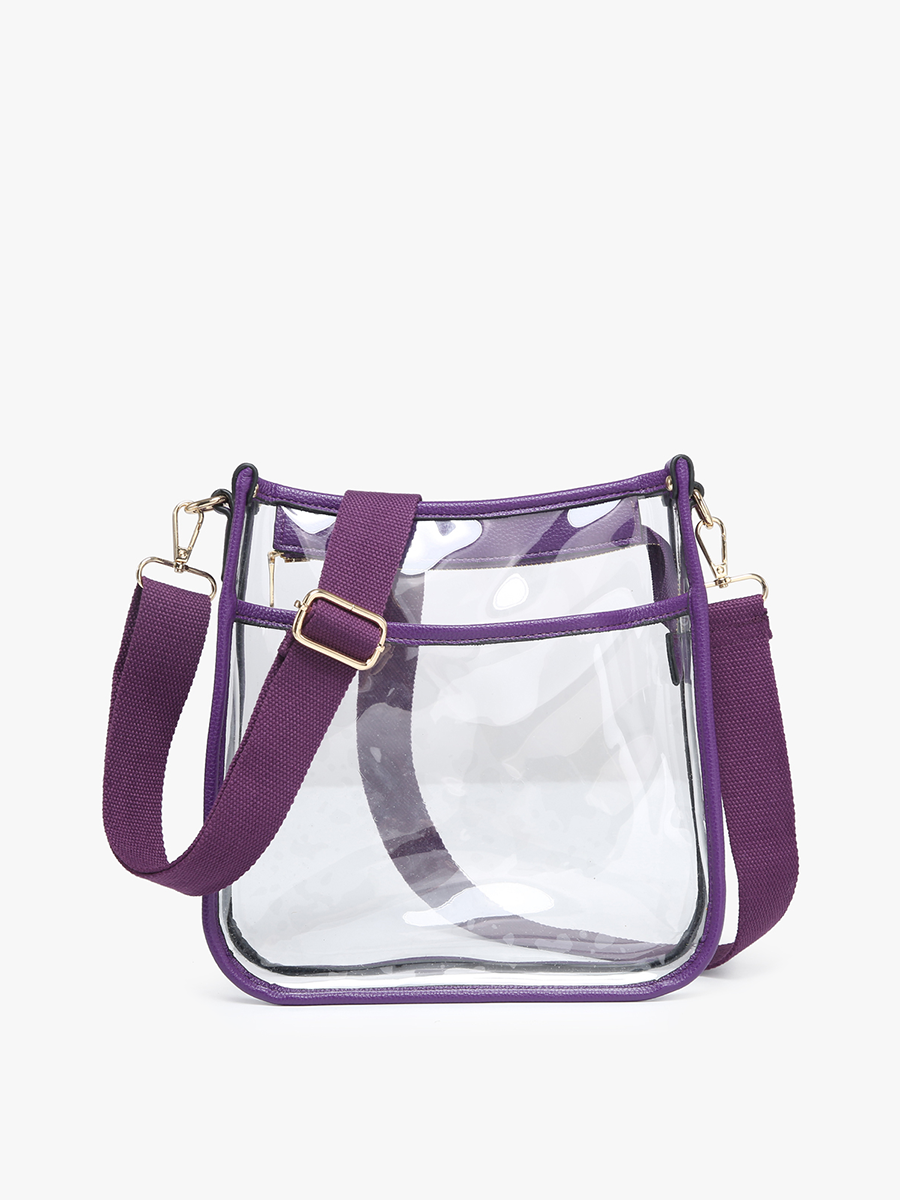 M2168CR Posie Clear Crossbody w/ Vegan Leather: Sand