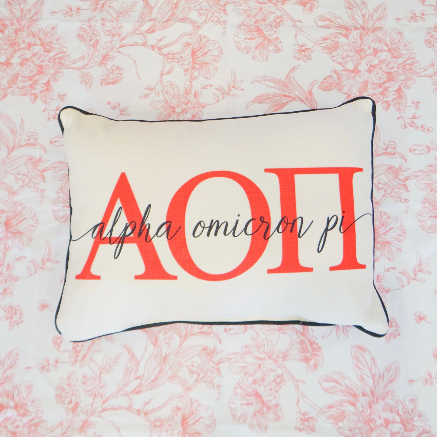 Sorority Letter Overlap Pillow