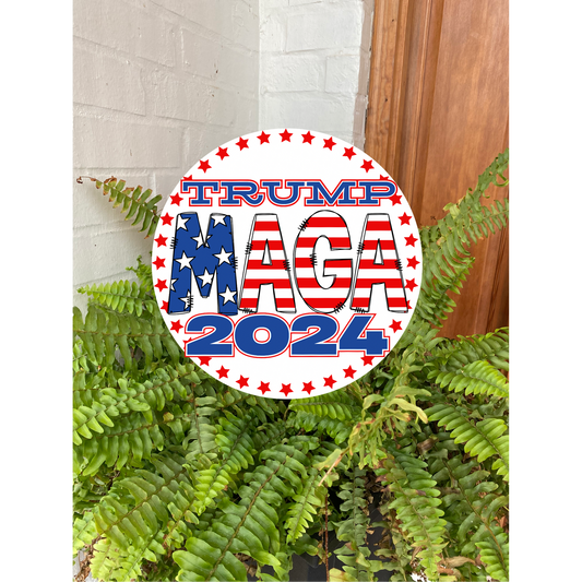 Trump MAGA: Flower Pot Sign