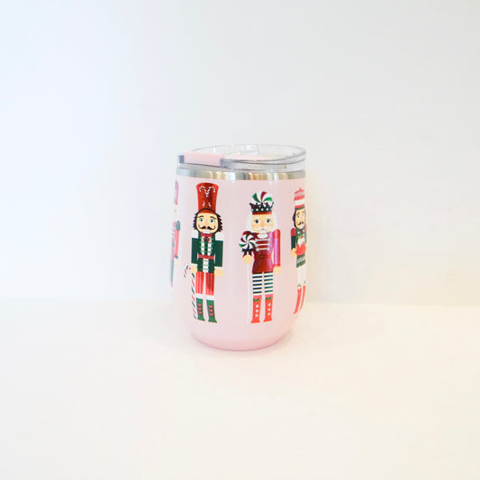 Sugar Plum Soldiers Stemless Wine Cup