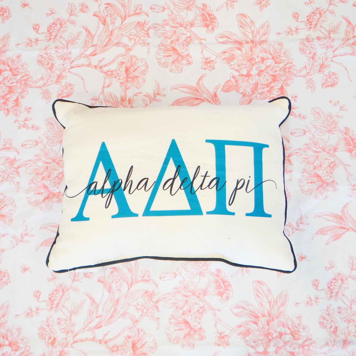 Sorority Letter Overlap Pillow