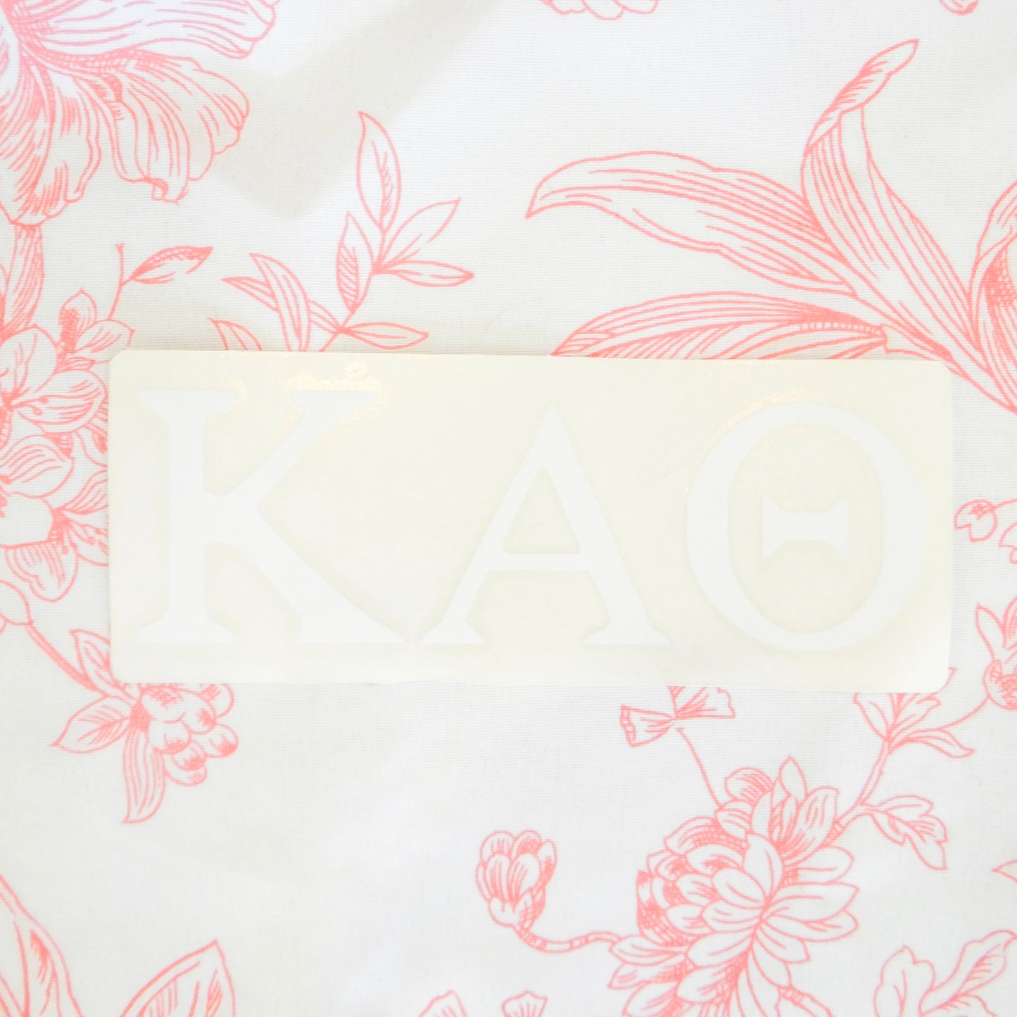 Sorority 2" Car Decal White