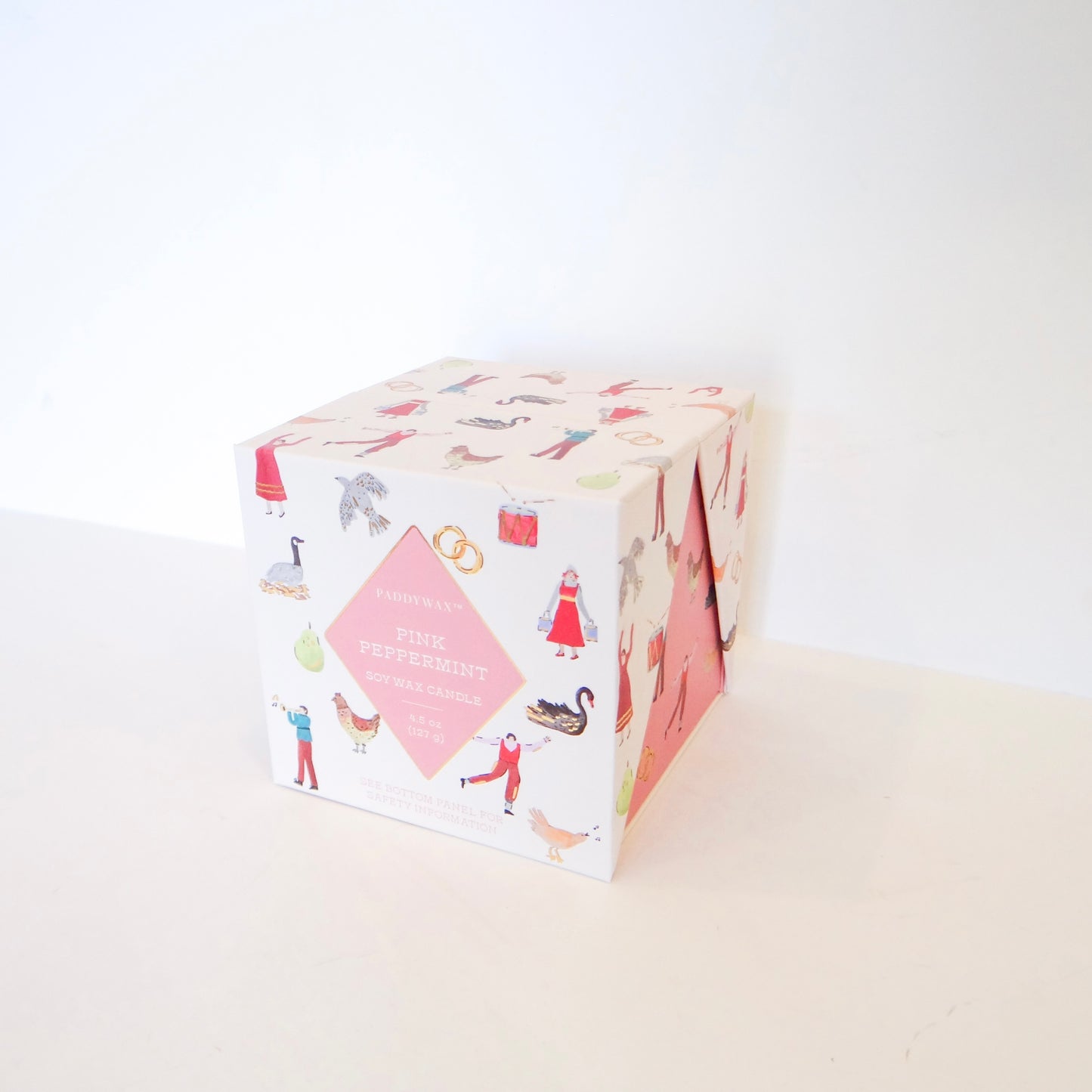 Pink Peppermint Merry Box Candle