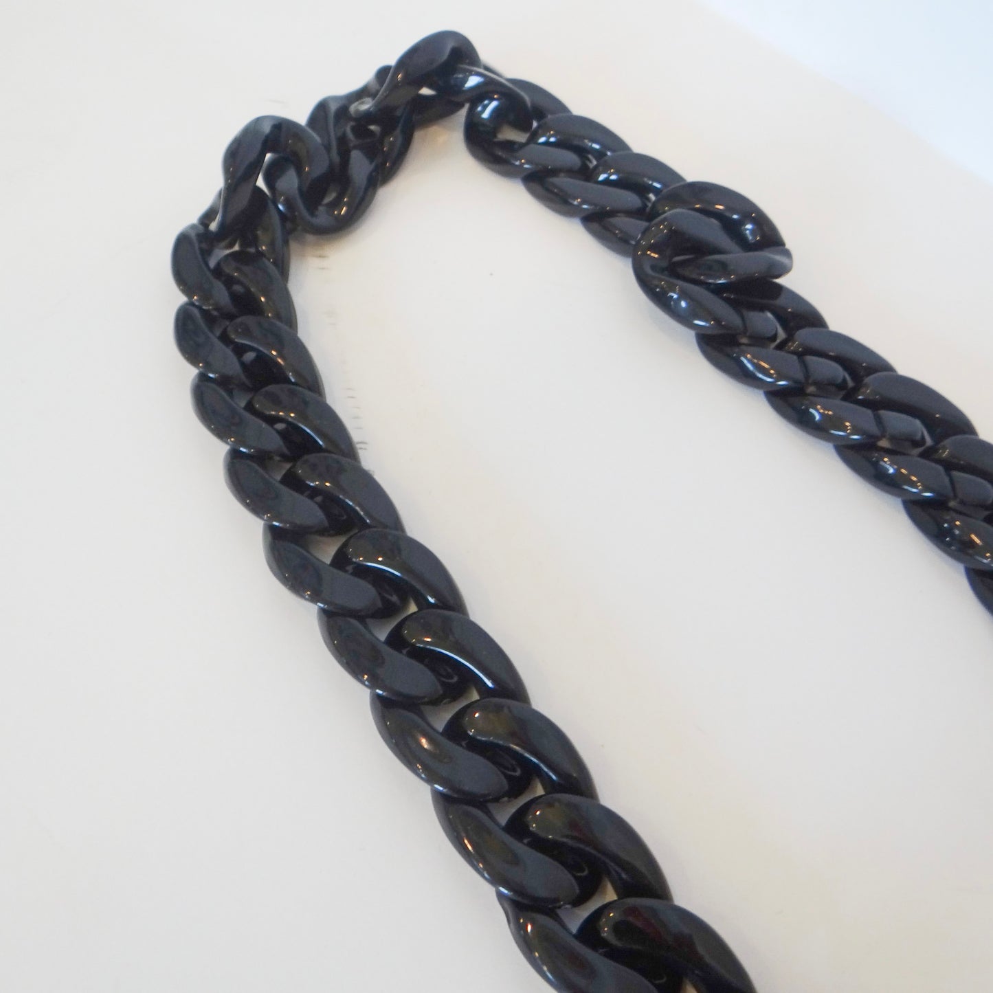 Black Chunky Chain Purse Strap