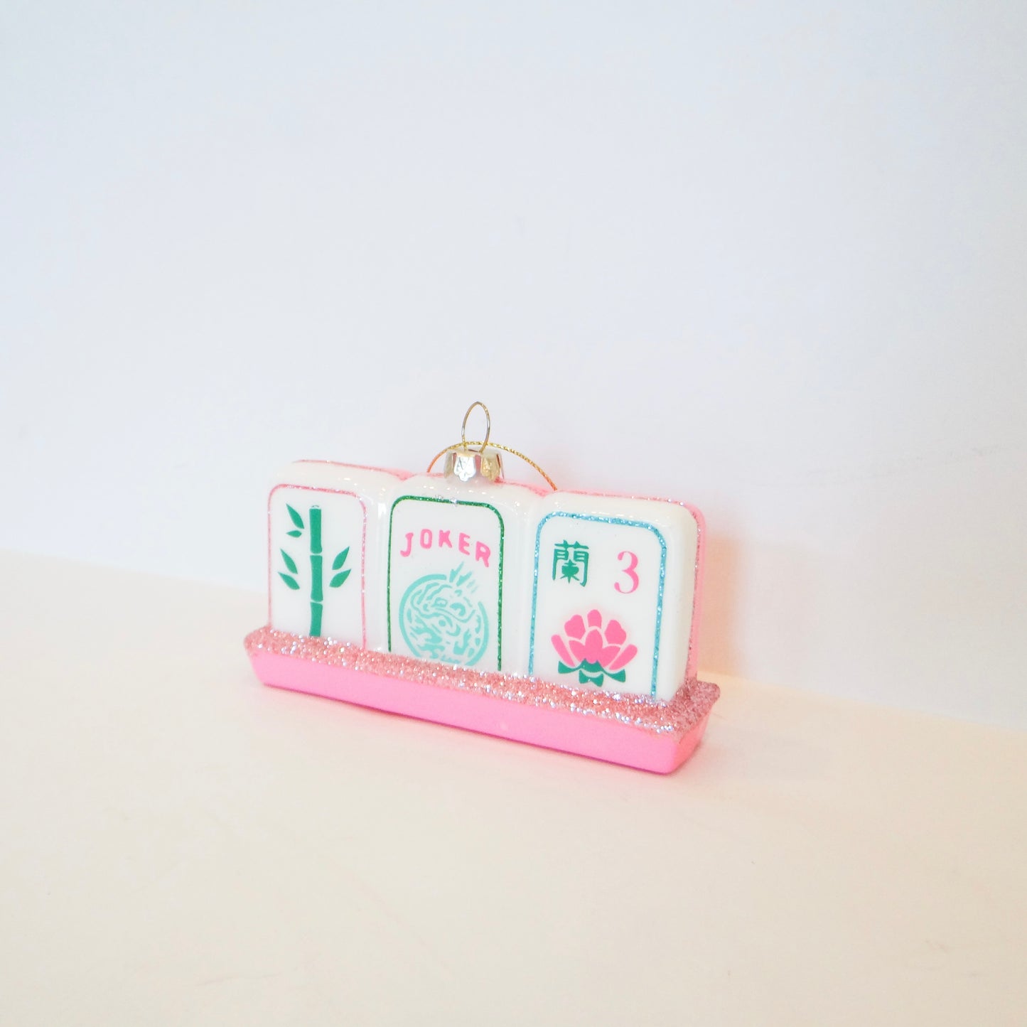 Mahjong Glass Ornament
