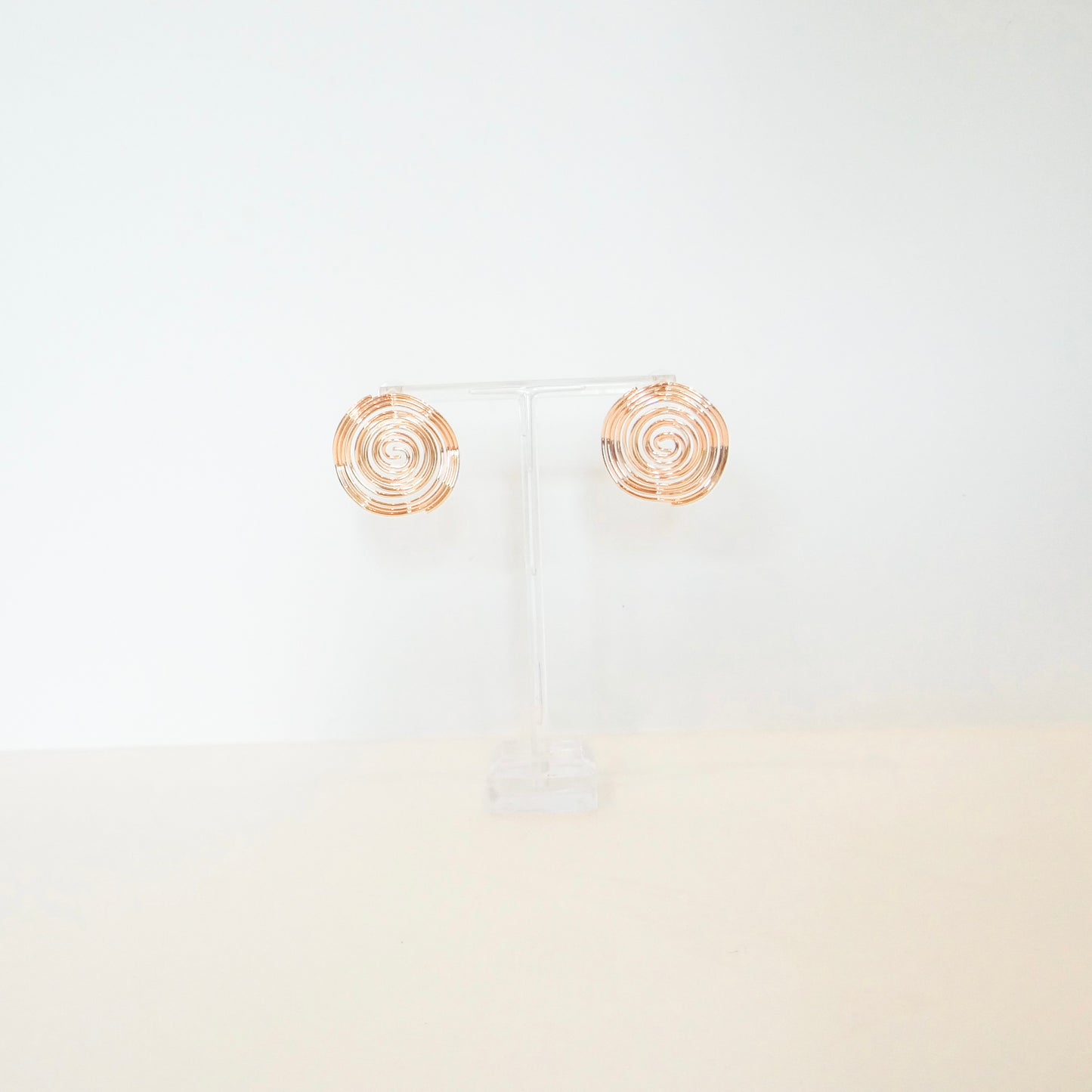 Swirly Circle Studs