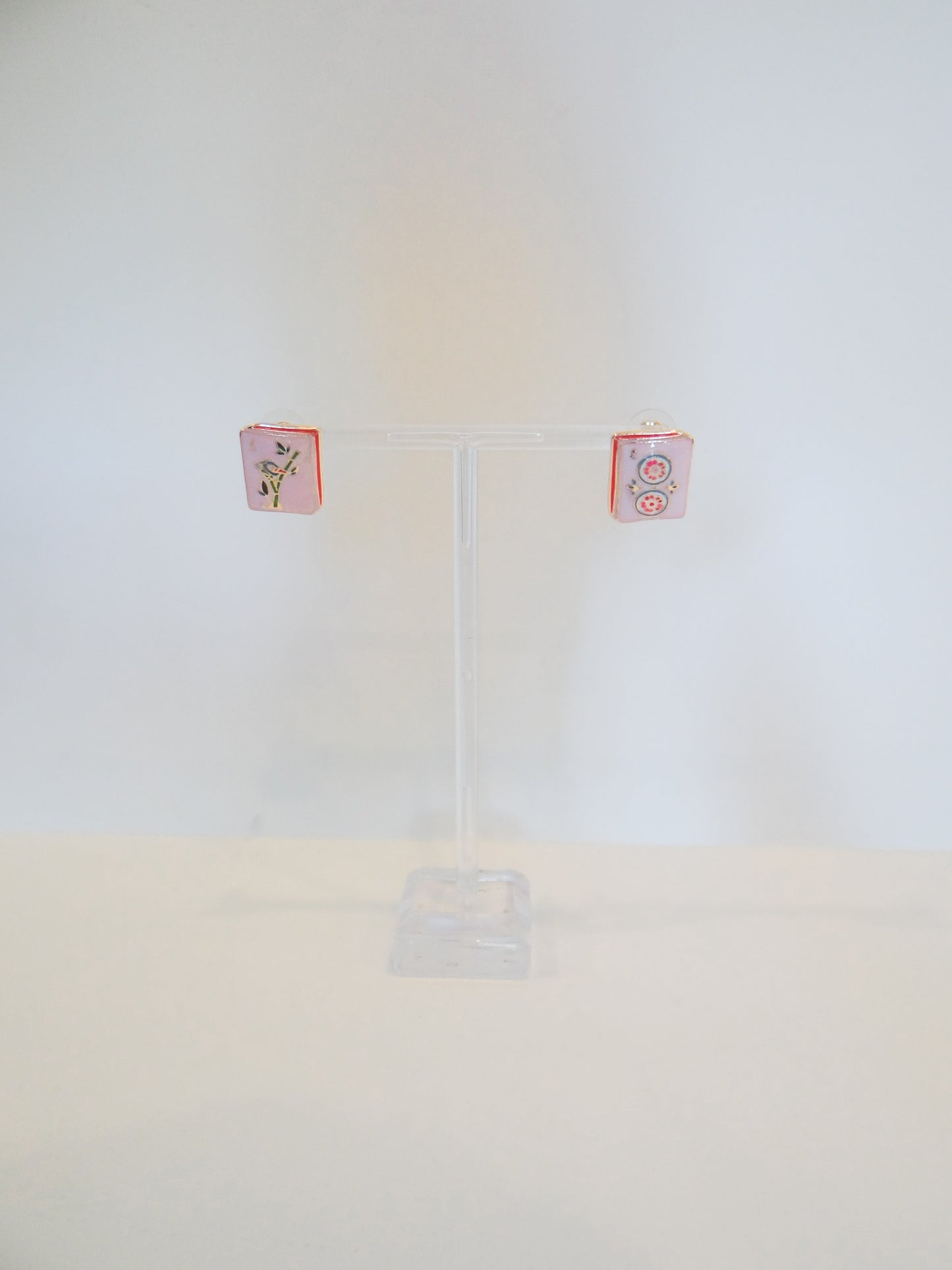 Mahjong Tile Stud Earrings