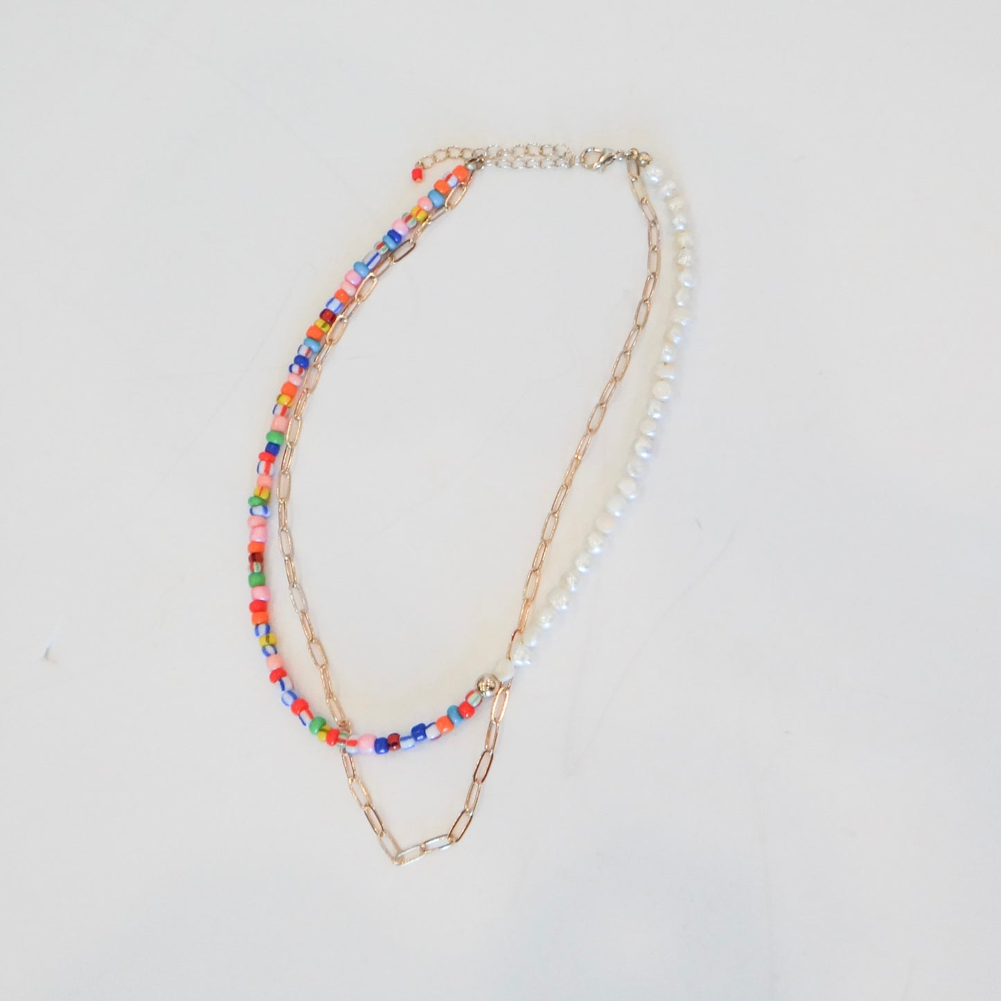 Rainbow Pearl Necklace