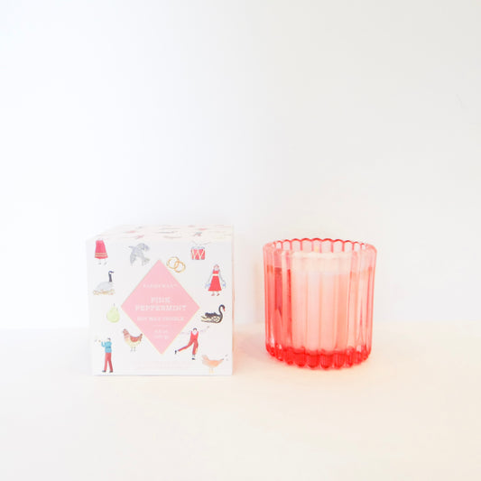 Pink Peppermint Merry Box Candle