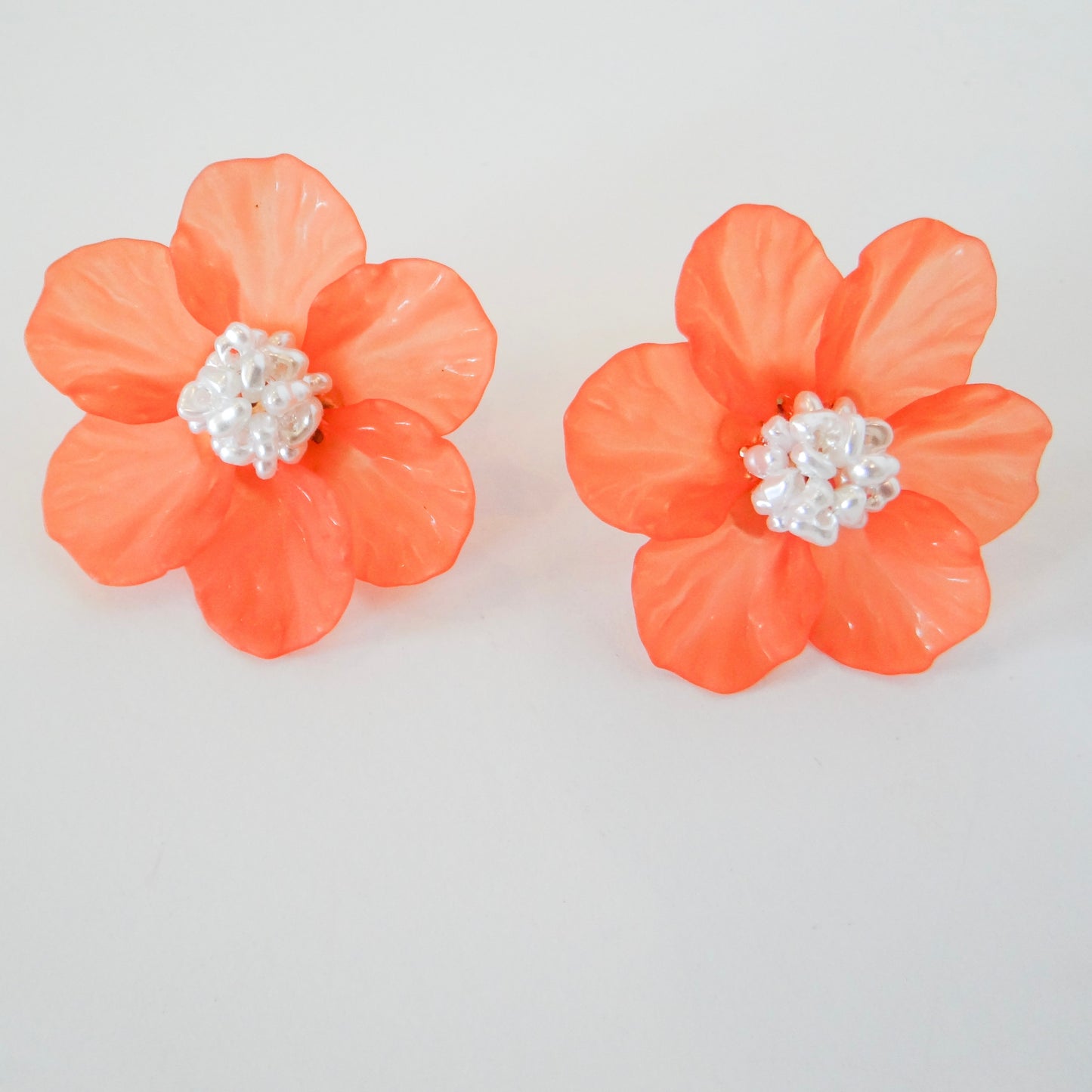 Pearl and Flower Earrings