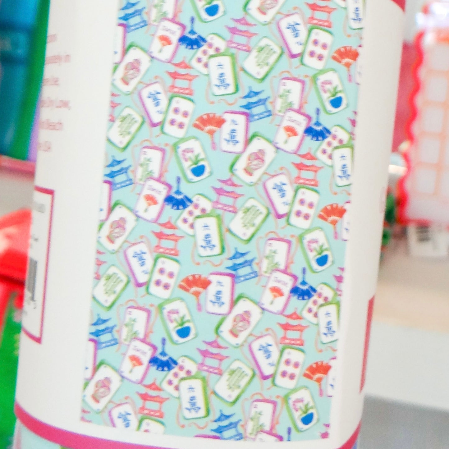 Mahjong Microfiber Beach Towel