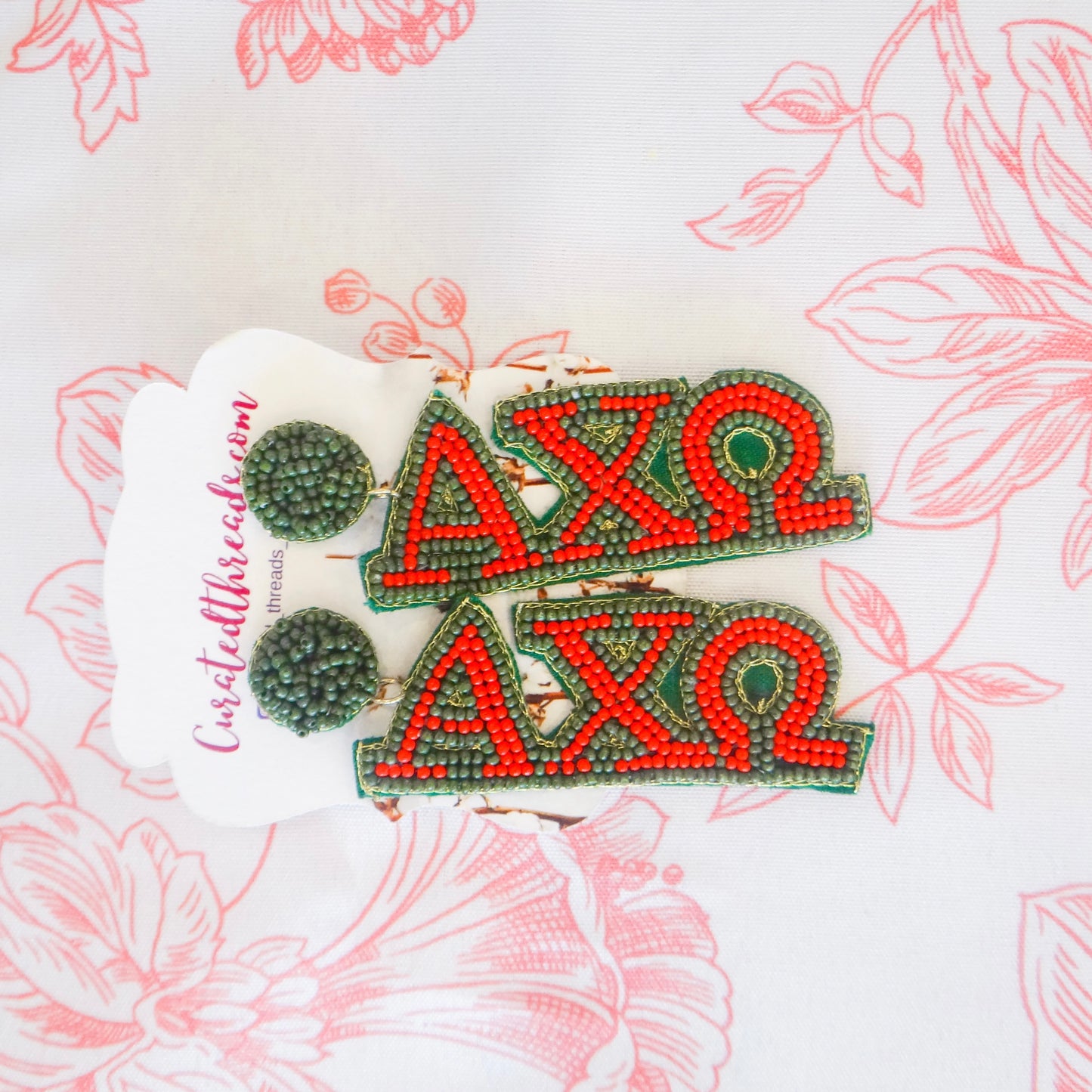 Beaded Sisterhood Sorority Earrings
