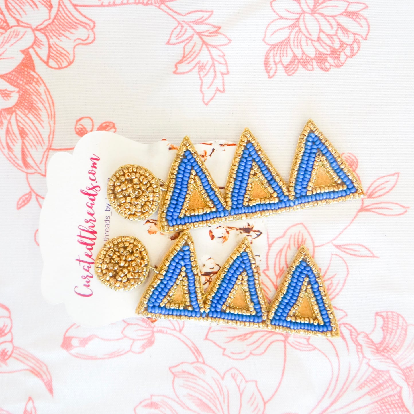 Beaded Sisterhood Sorority Earrings