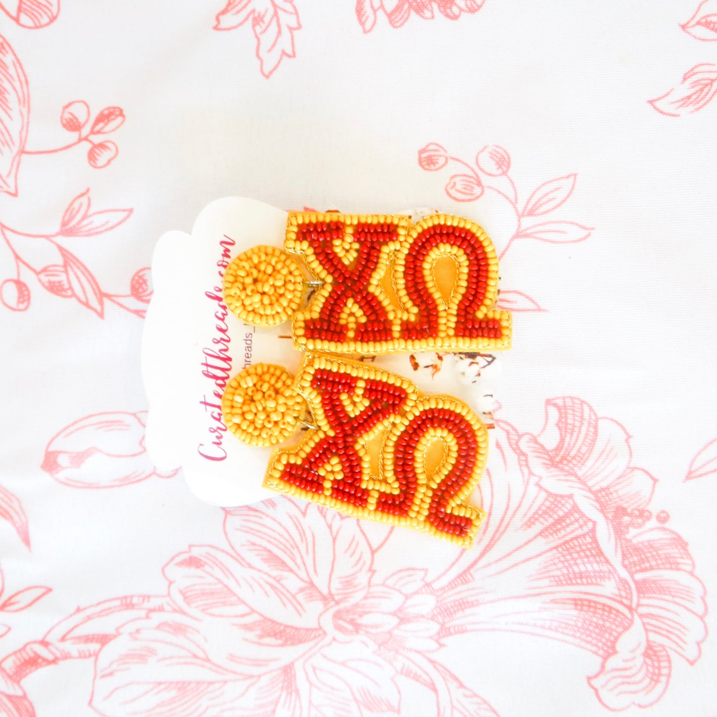 Beaded Sisterhood Sorority Earrings