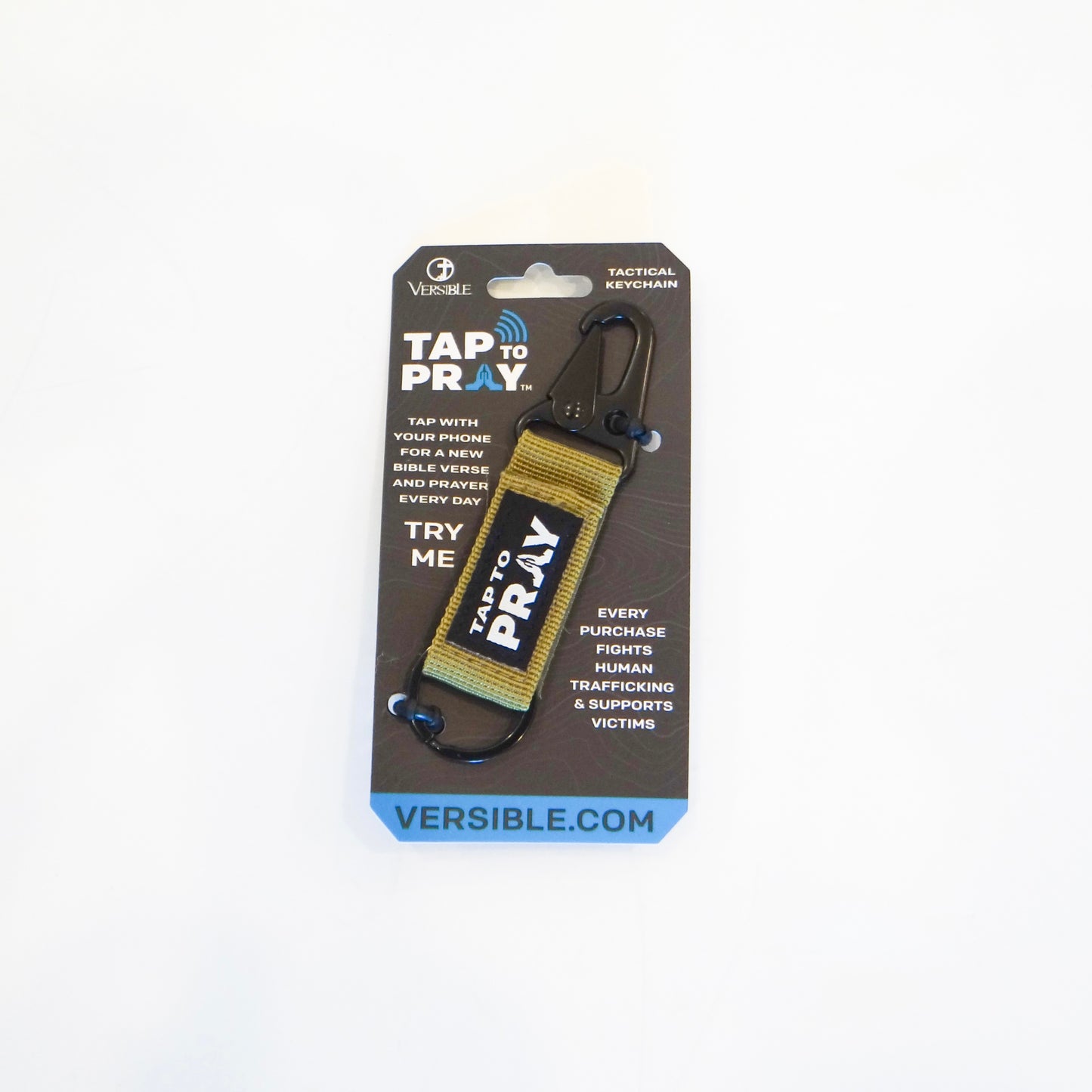 Tap to Pray Tactical Keychains