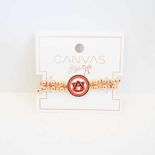 Auburn Disk Bracelet